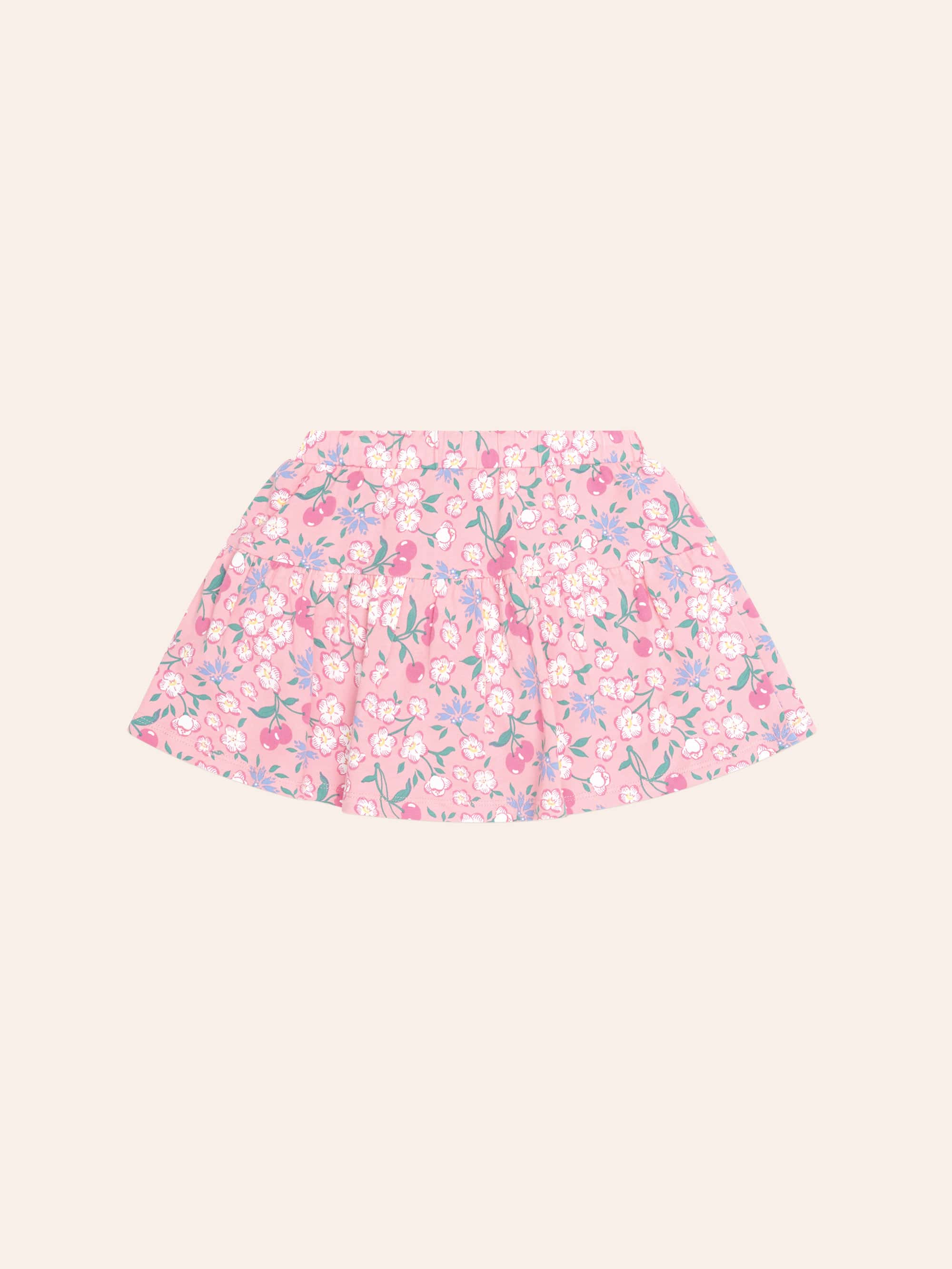 Tropical Cherry Drawstring Skirt SKIRT Huxbaby Shopify