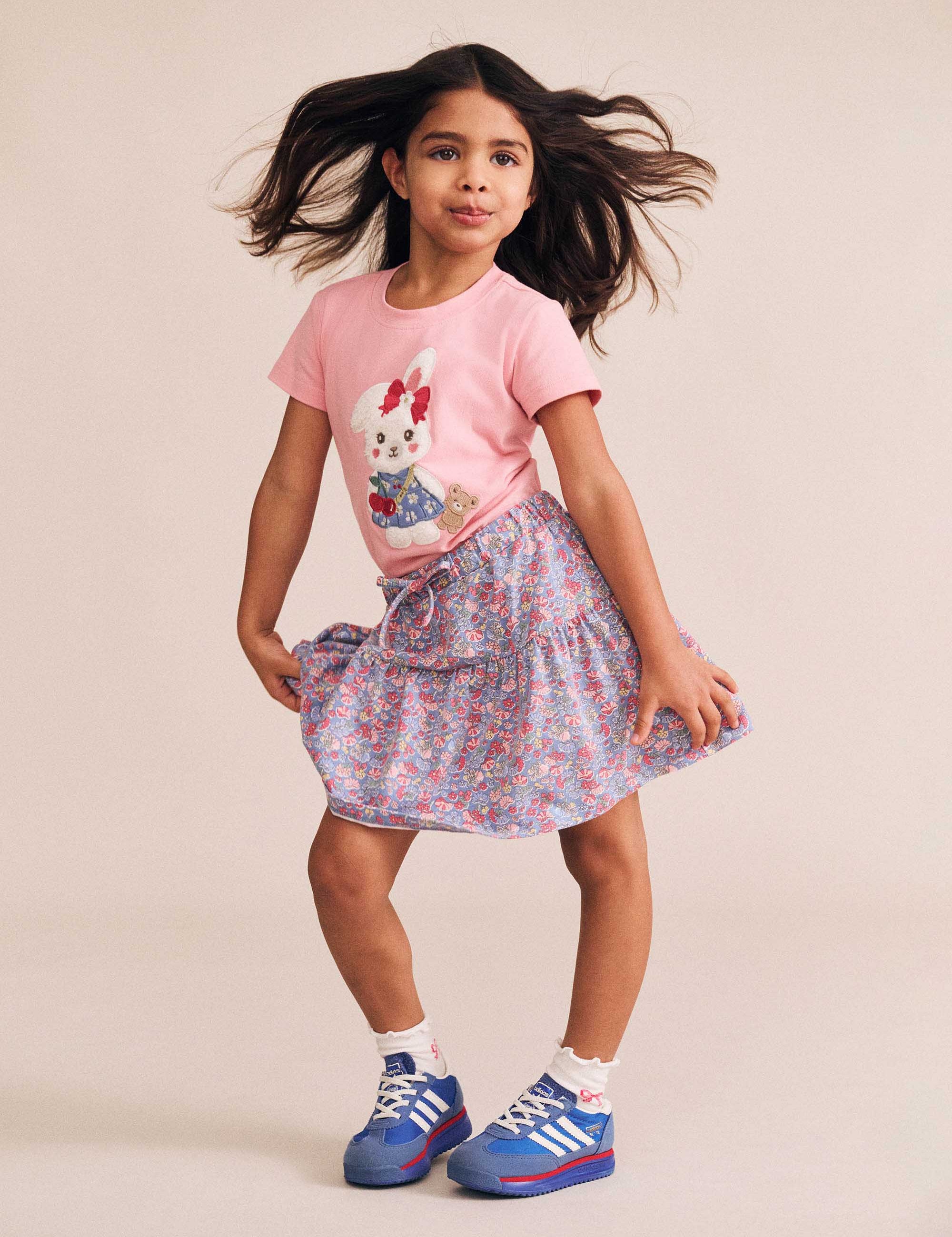 Vintage Floral Pull Up Skirt SKIRT Huxbaby