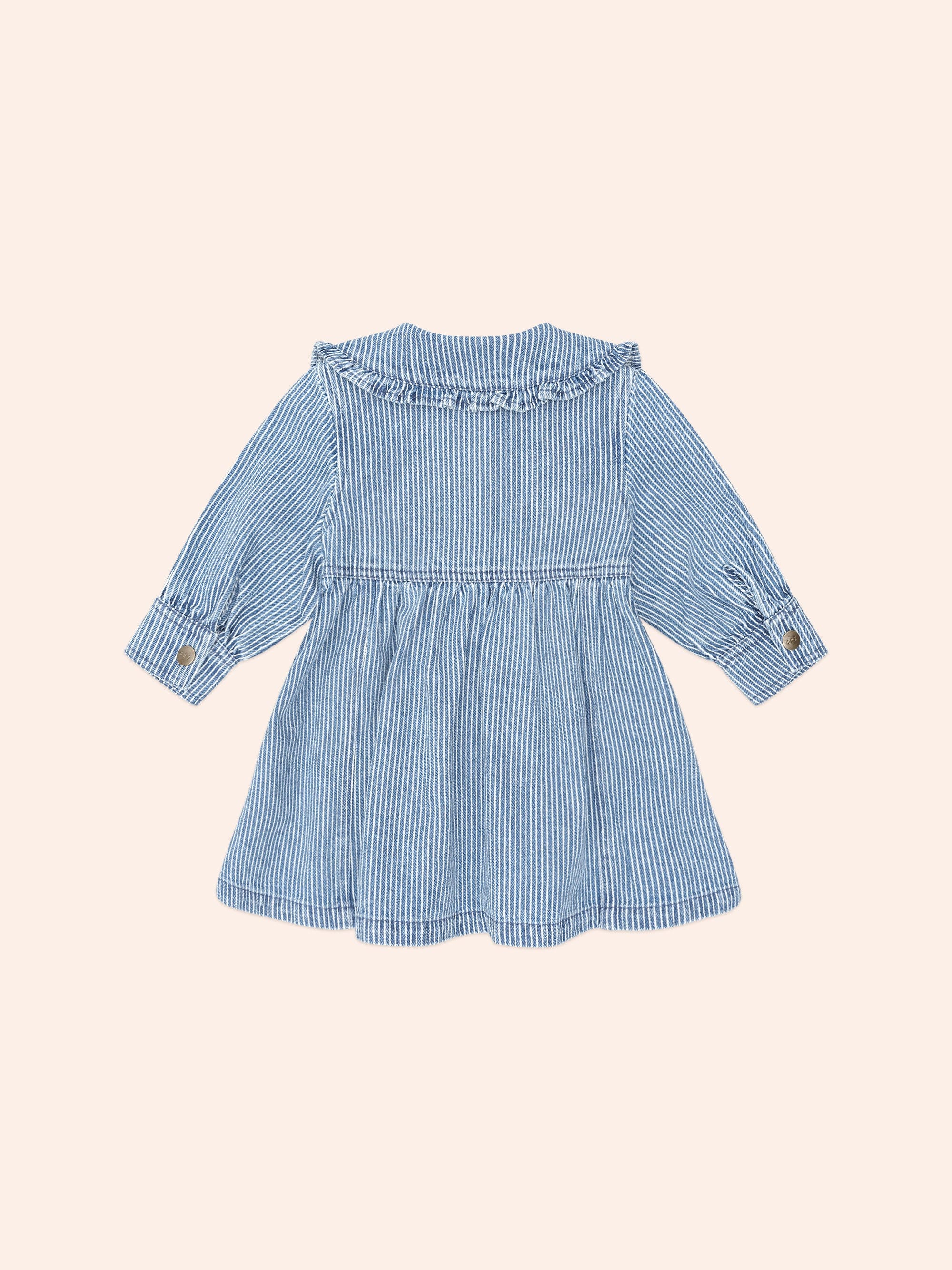 Vintage Bow Collar Denim Dress DRESS Huxbaby
