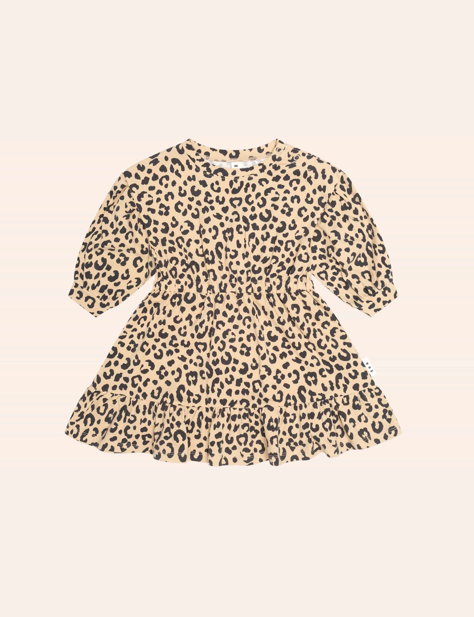 Leopard Dolman Sleeve Swing Dress DRESS Huxbaby Shopify