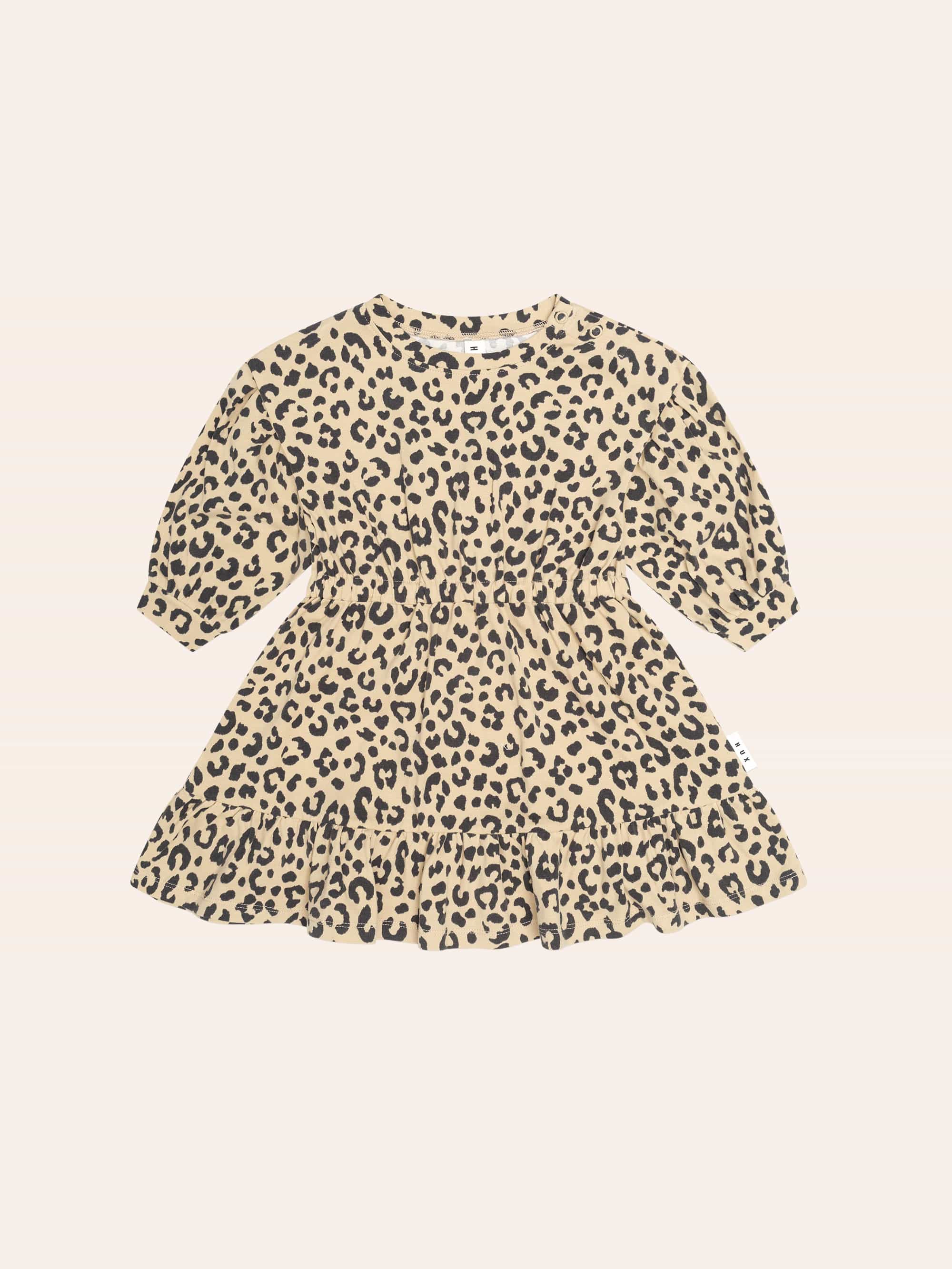 Leopard Dolman Sleeve Swing Dress DRESS Huxbaby Shopify