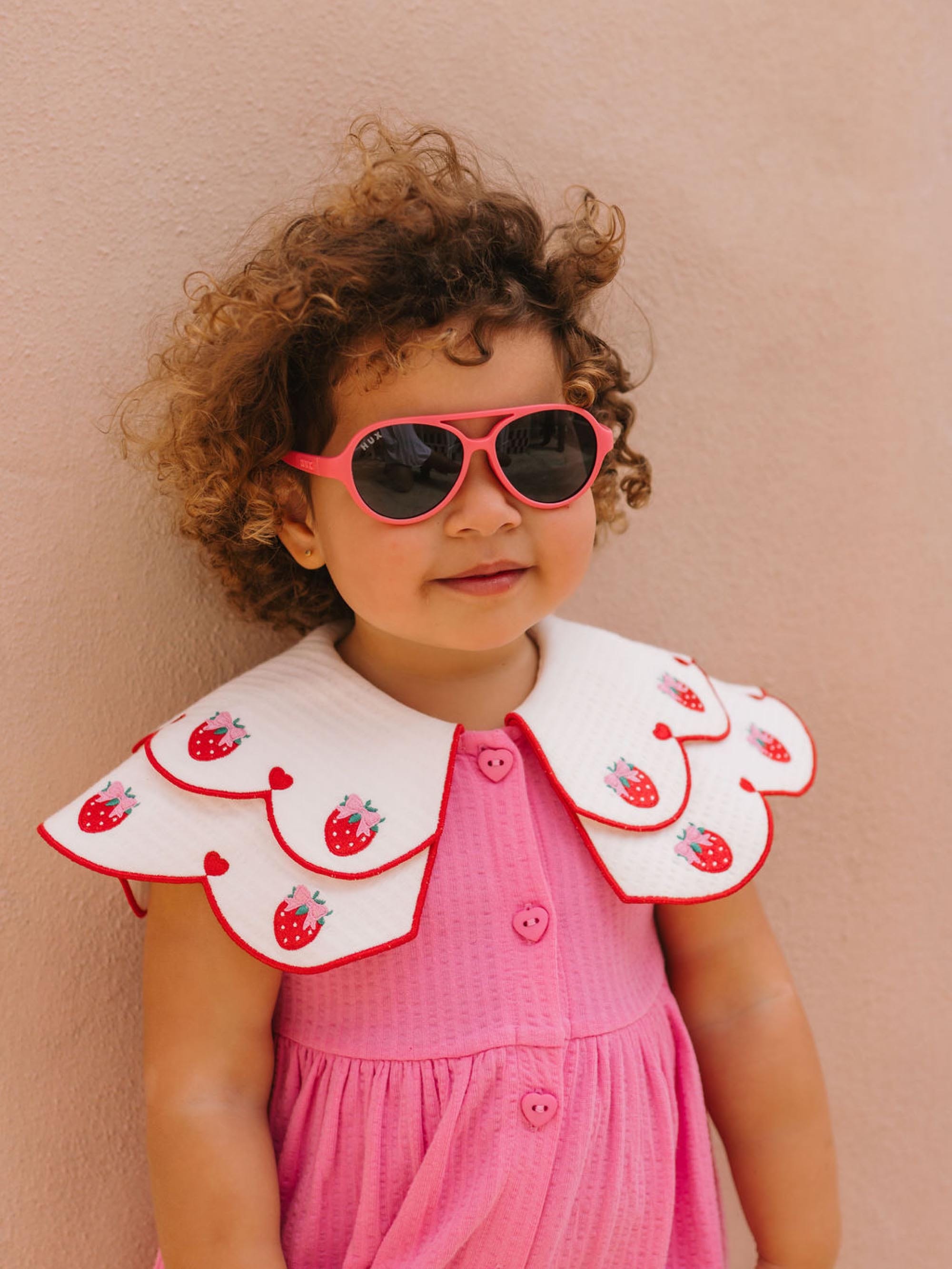 Berry Sweet Seersucker Emb Collar Dress DRESS Huxbaby Shopify