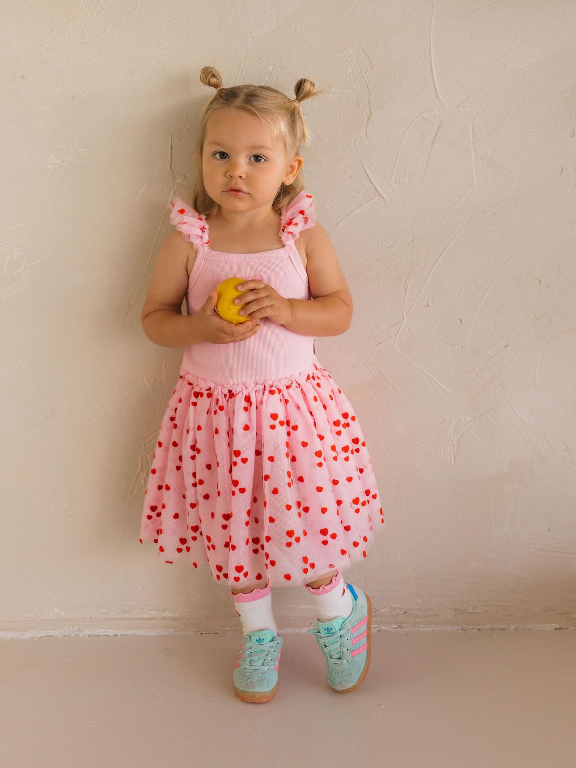 Icing-On-The-Cupcake Flocked Tulle Dress DRESS Huxbaby Shopify