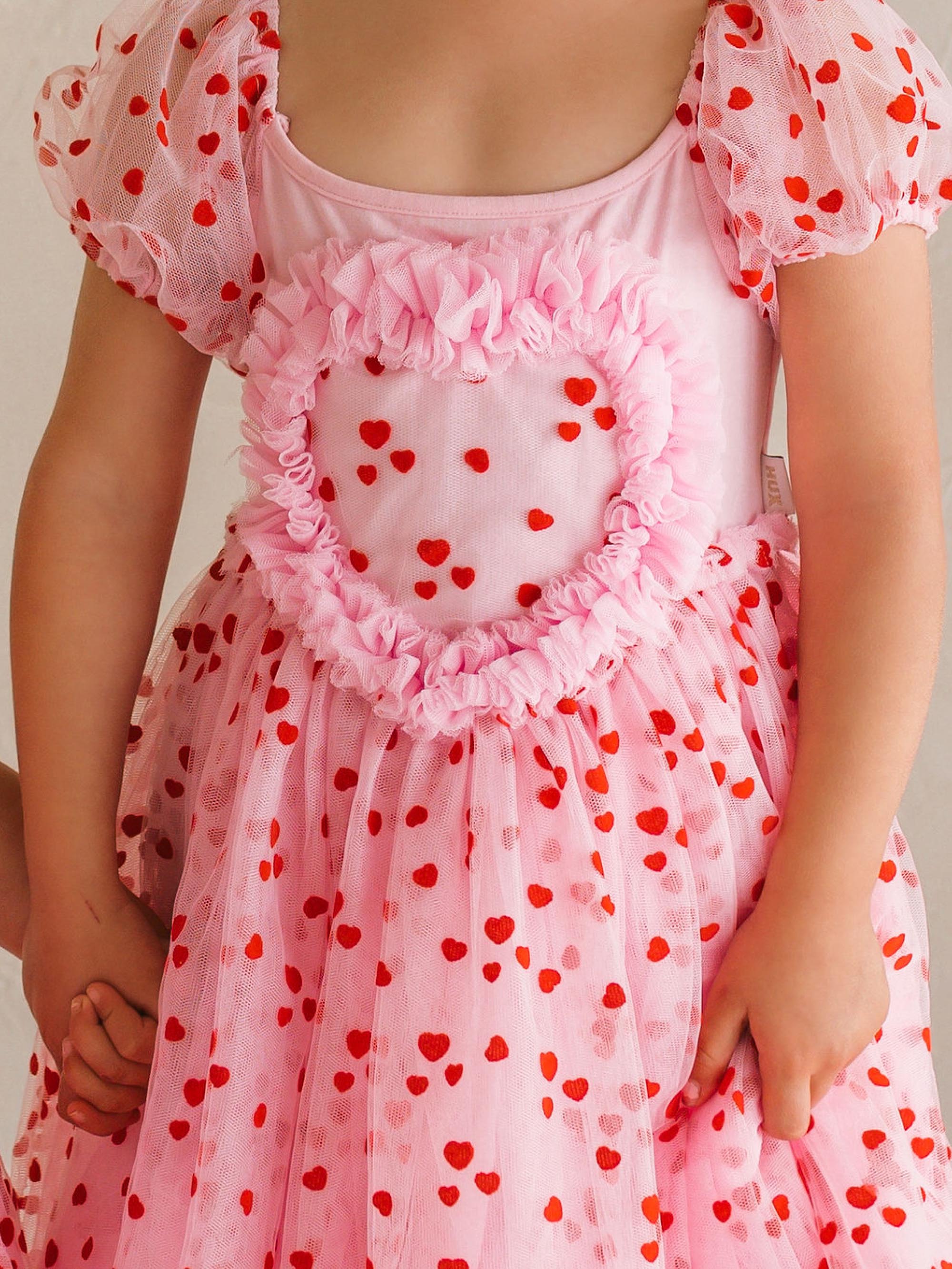 I Heart You Tulle Dress DRESS Huxbaby Shopify