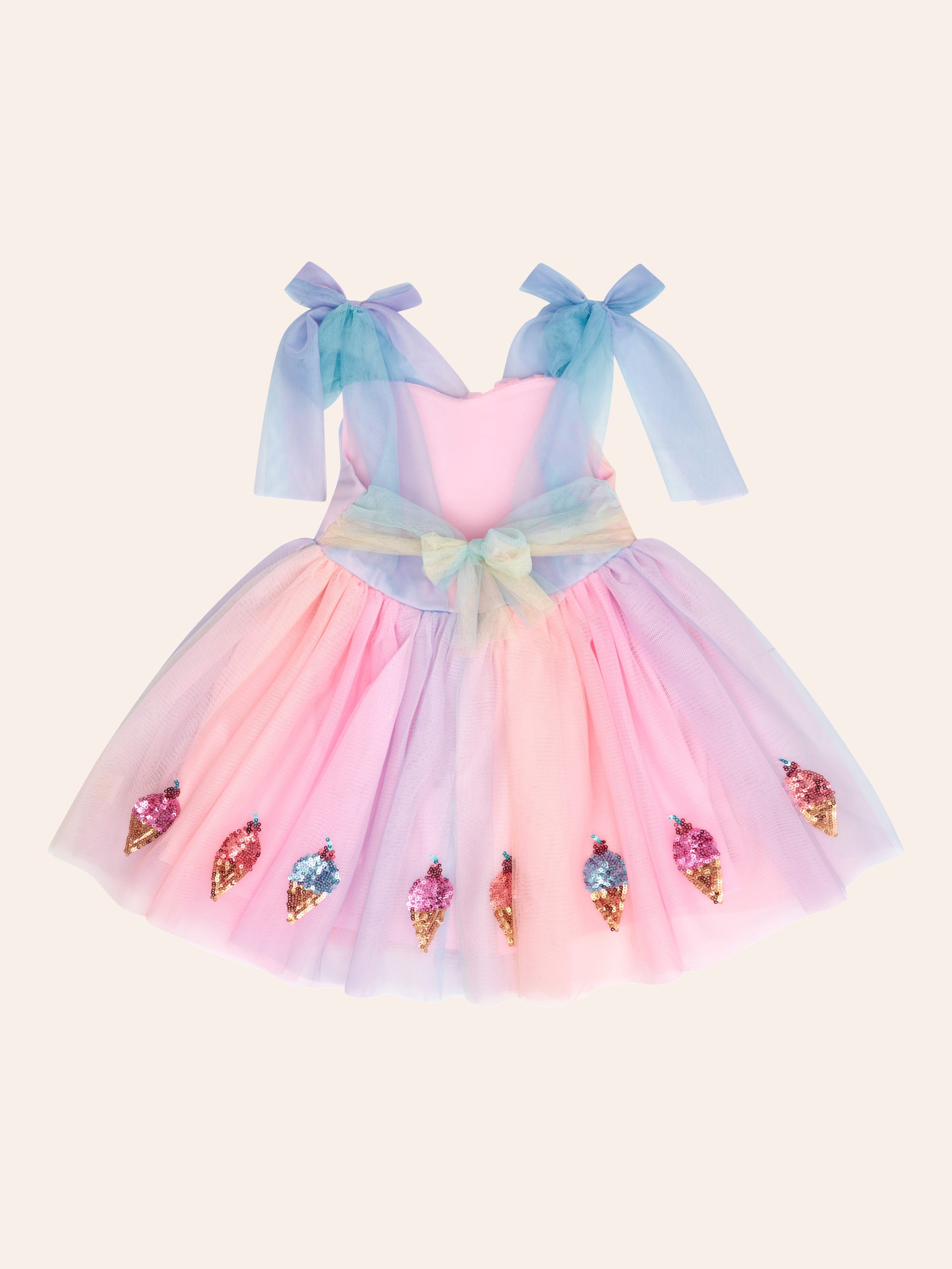 You-Scream-For-Ice Cream Sequin Tulle Dress DRESS Huxbaby Shopify
