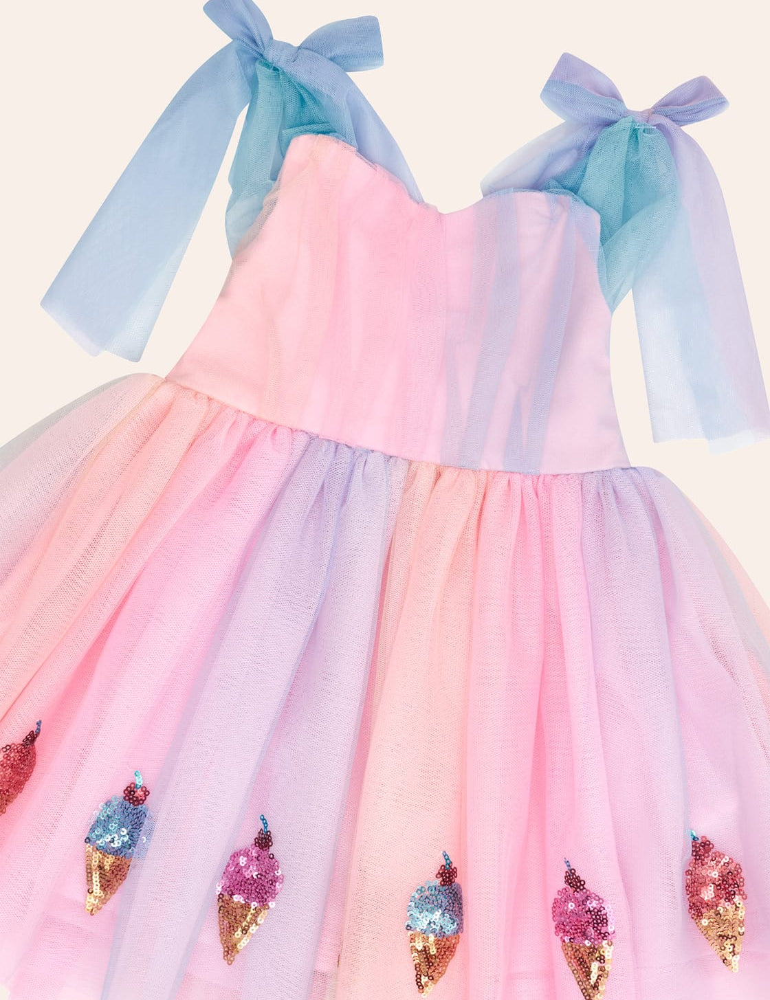 You-Scream-For-Ice Cream Sequin Tulle Dress DRESS Huxbaby Shopify