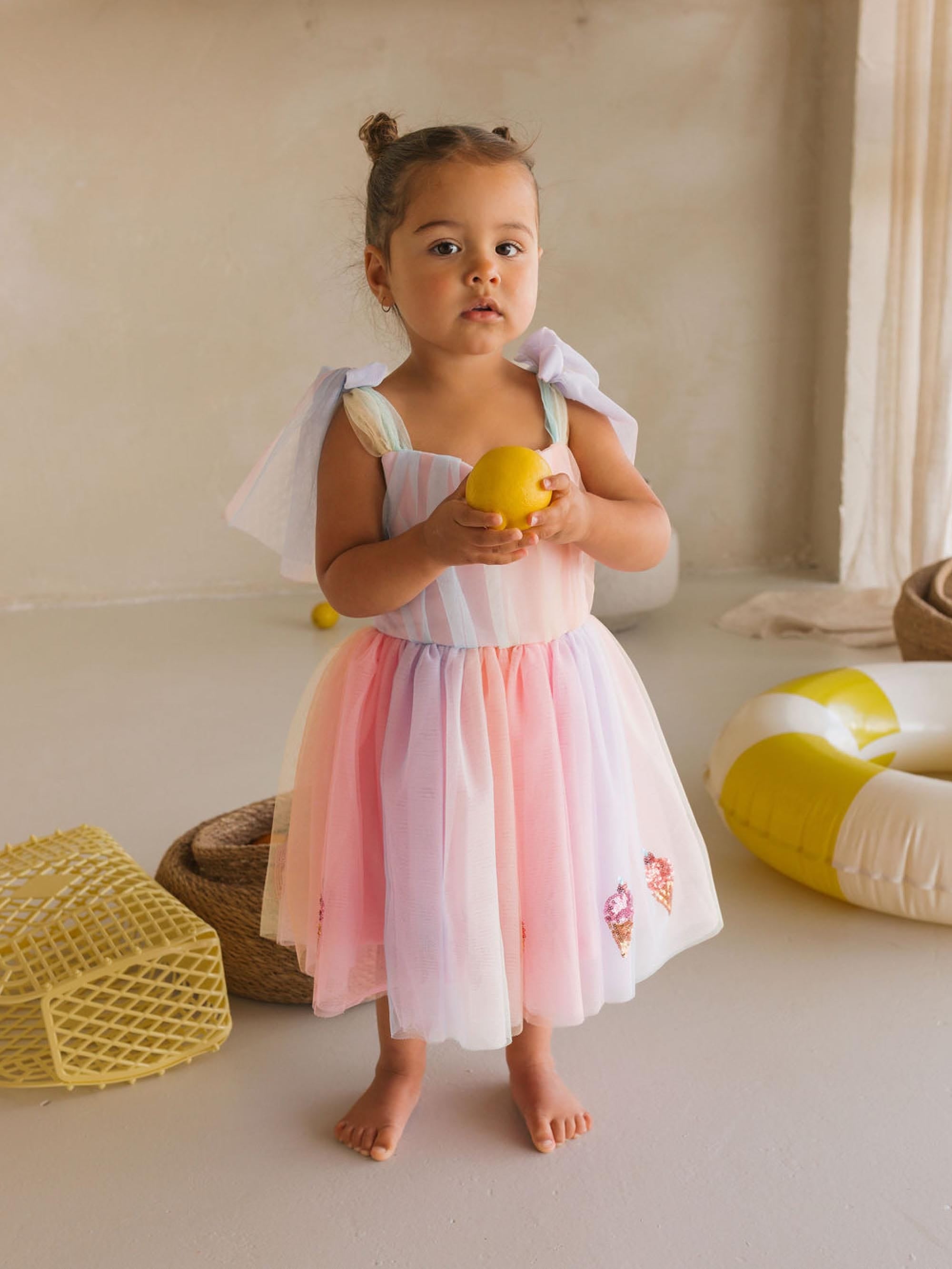 You-Scream-For-Ice Cream Sequin Tulle Dress DRESS Huxbaby Shopify