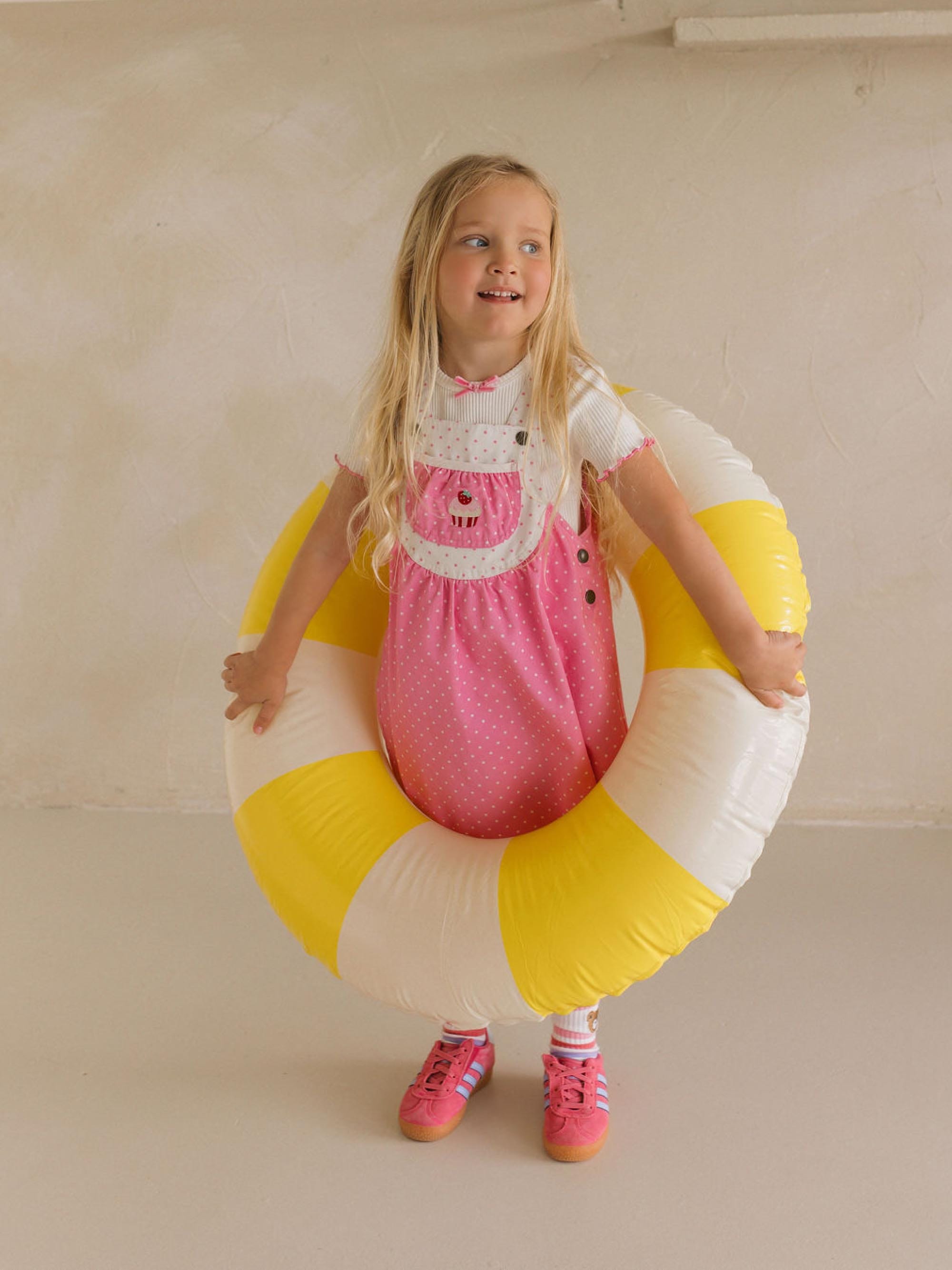 Icing-On-The-Cupcake Polka Dot Pinafore DRESS Huxbaby Shopify