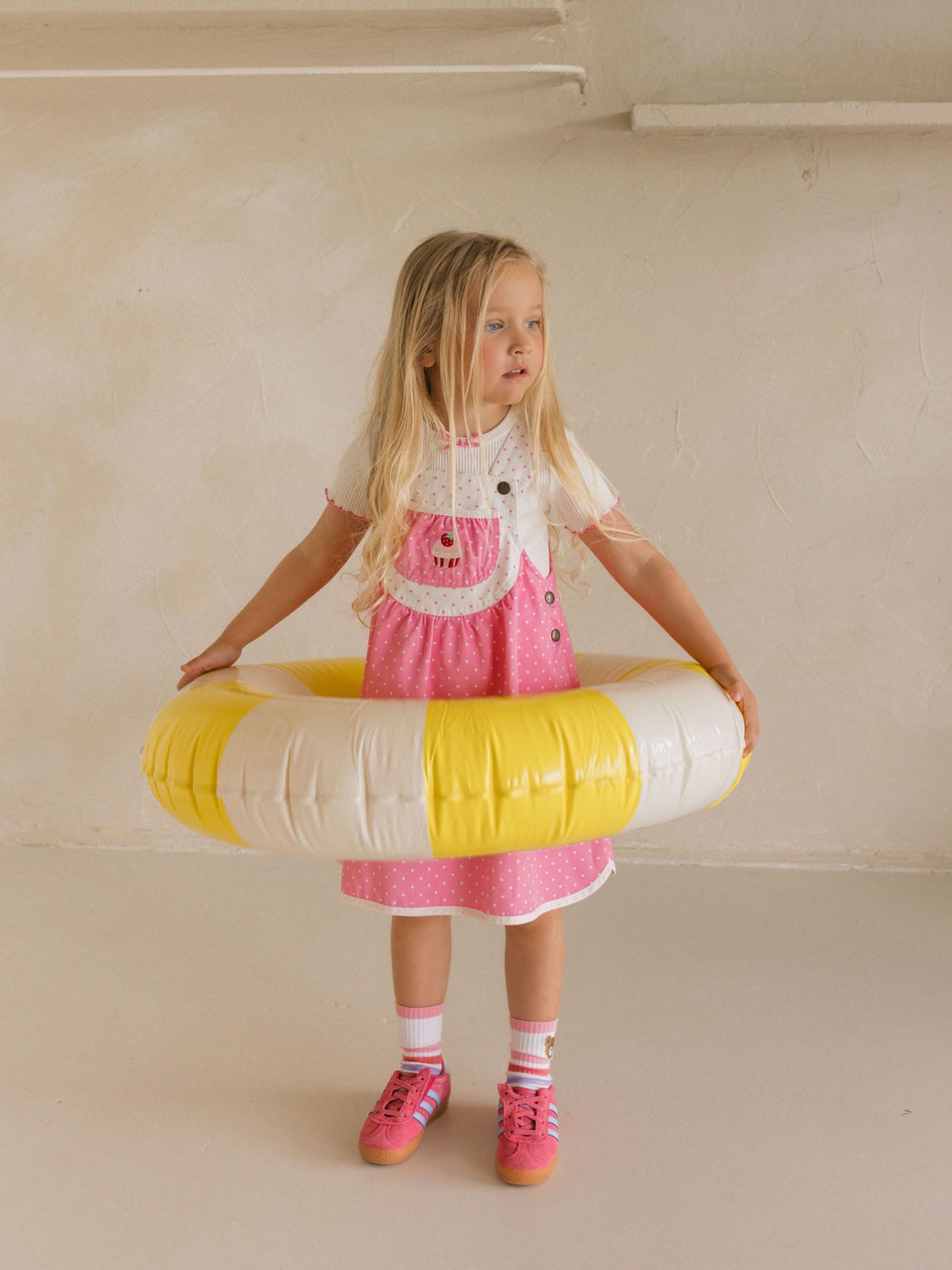 Icing-On-The-Cupcake Polka Dot Pinafore DRESS Huxbaby Shopify