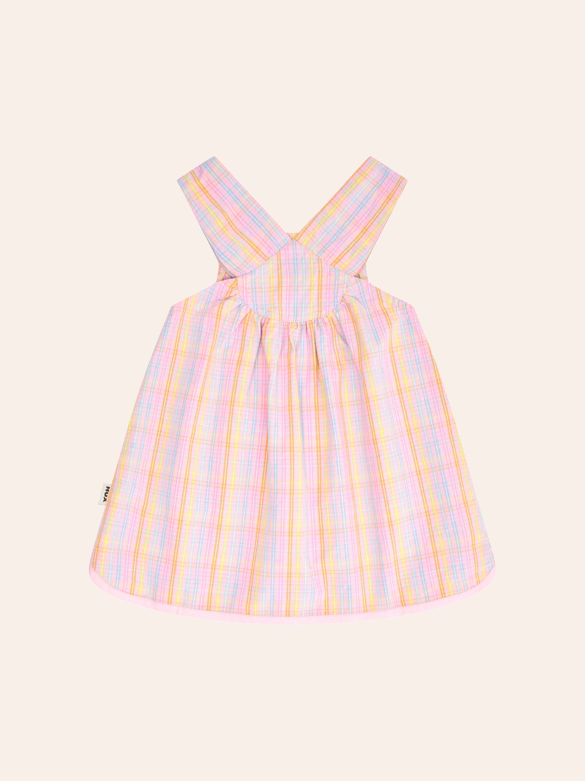 Seaside Rainbow Stripe Pinafore DRESS Huxbaby Shopify