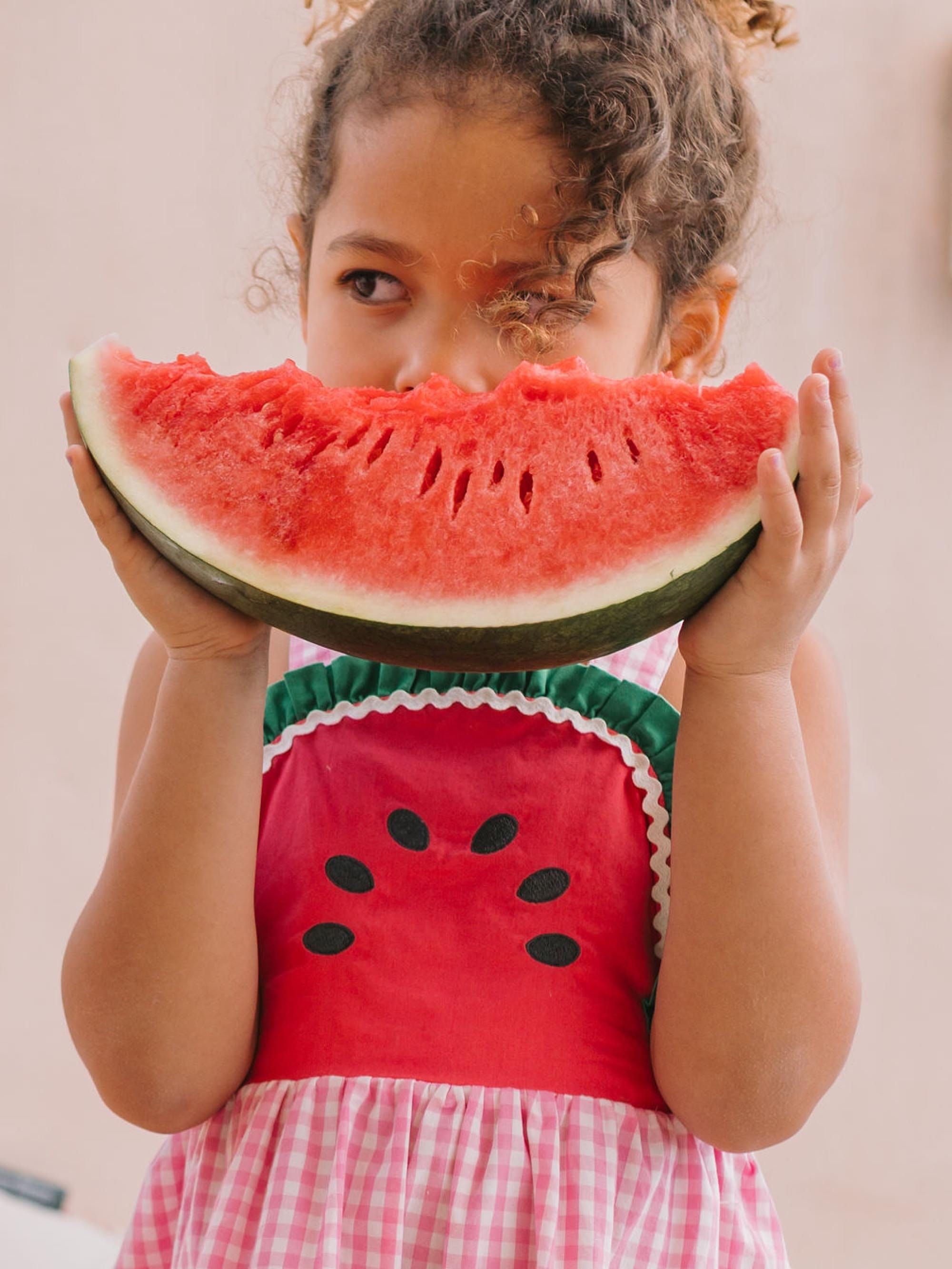 One-In-A-Melon Check Dress DRESS Huxbaby Shopify