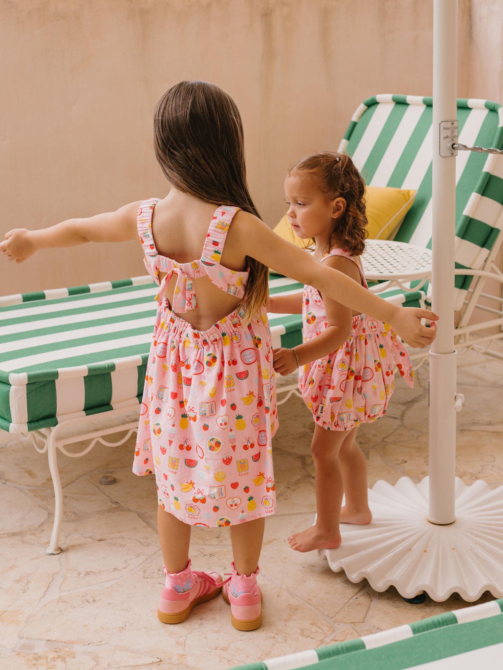 Beach Club Paradise Tie Dress DRESS Huxbaby Shopify