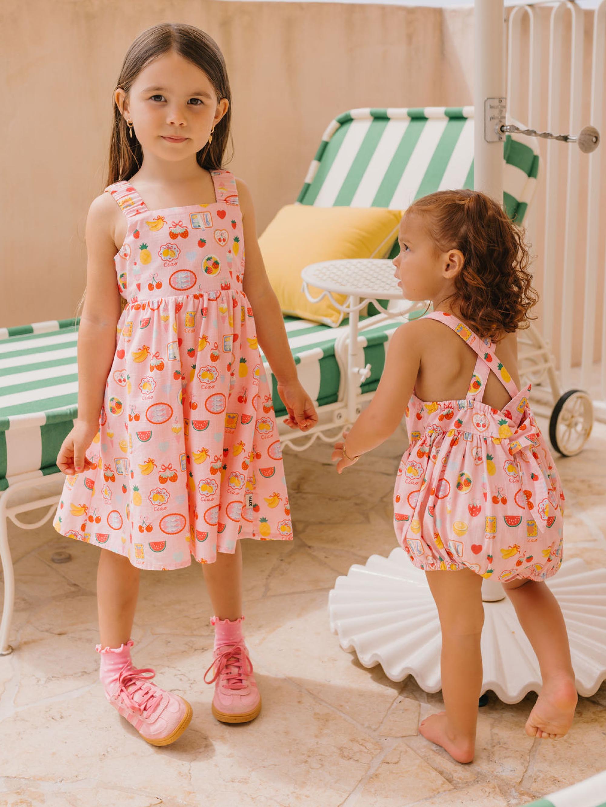 Beach Club Paradise Tie Dress DRESS Huxbaby Shopify