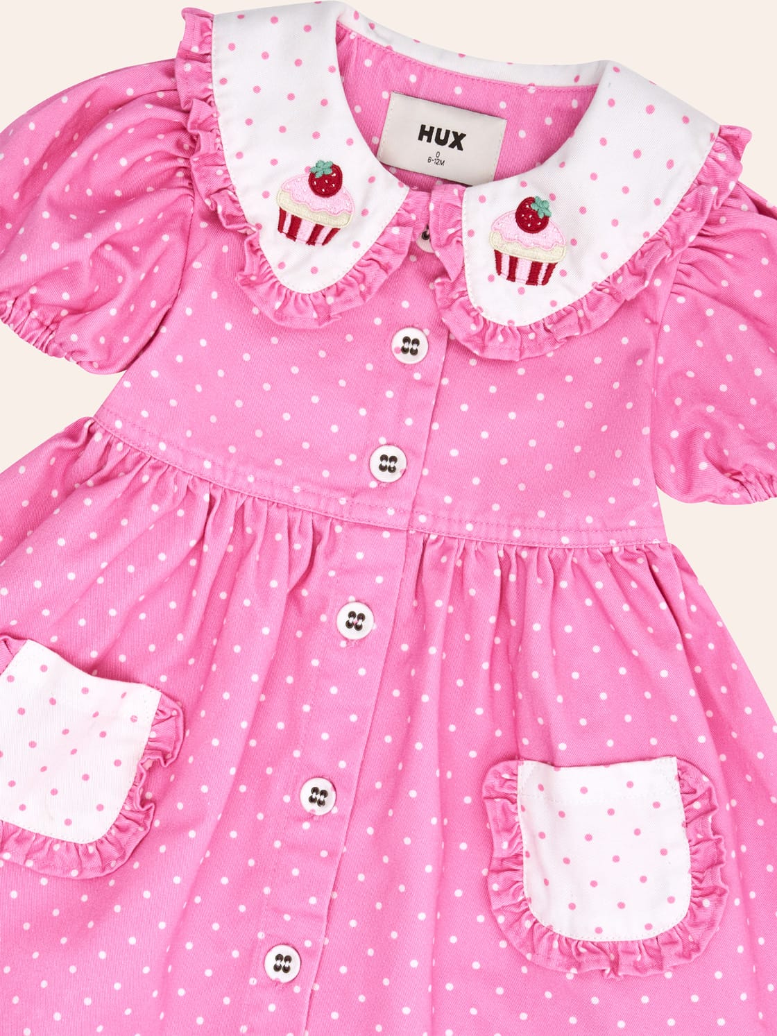 Icing-On-The-Cupcake Polka Dot Dress DRESS Huxbaby Shopify