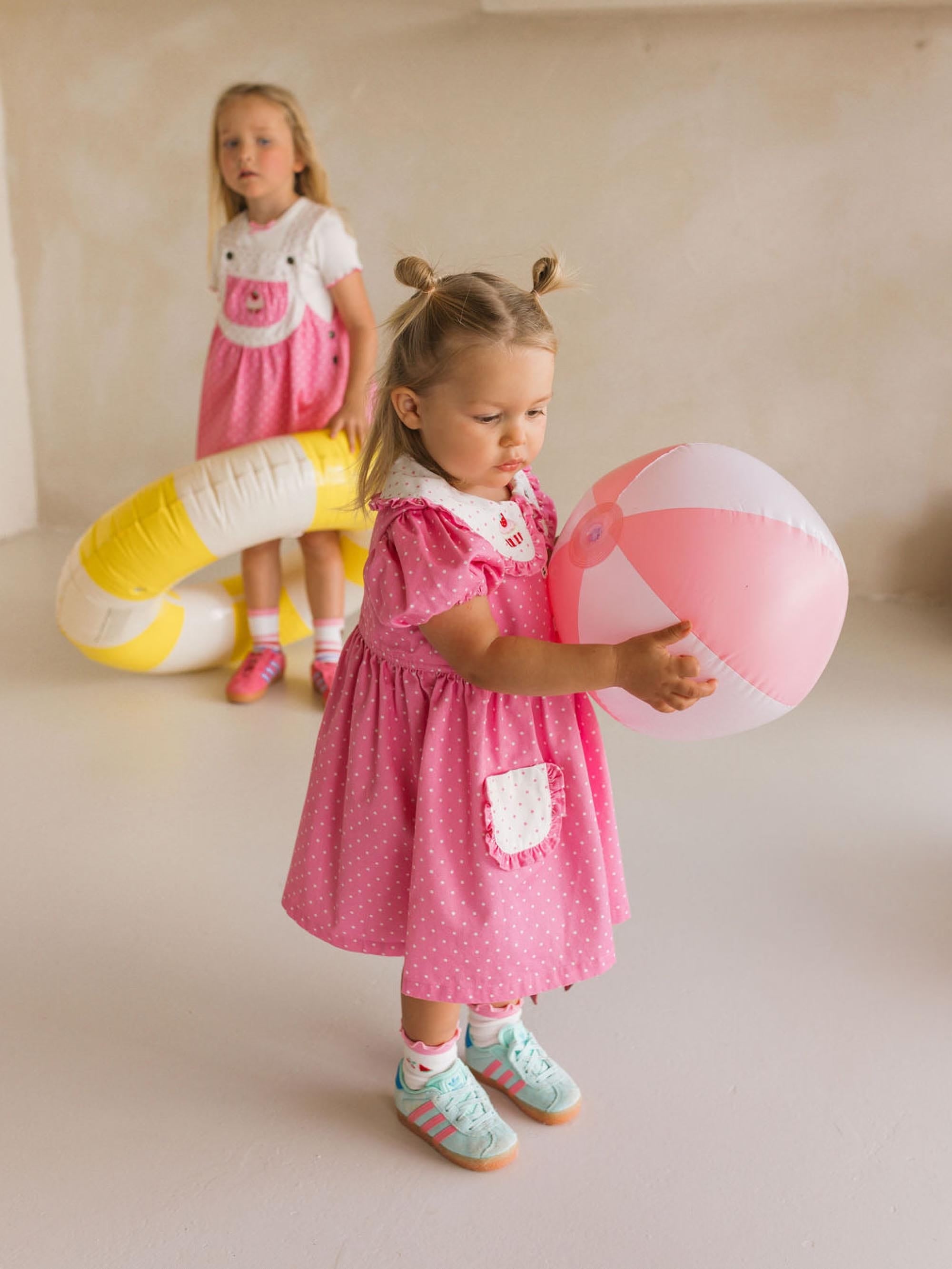 Icing-On-The-Cupcake Polka Dot Dress DRESS Huxbaby Shopify