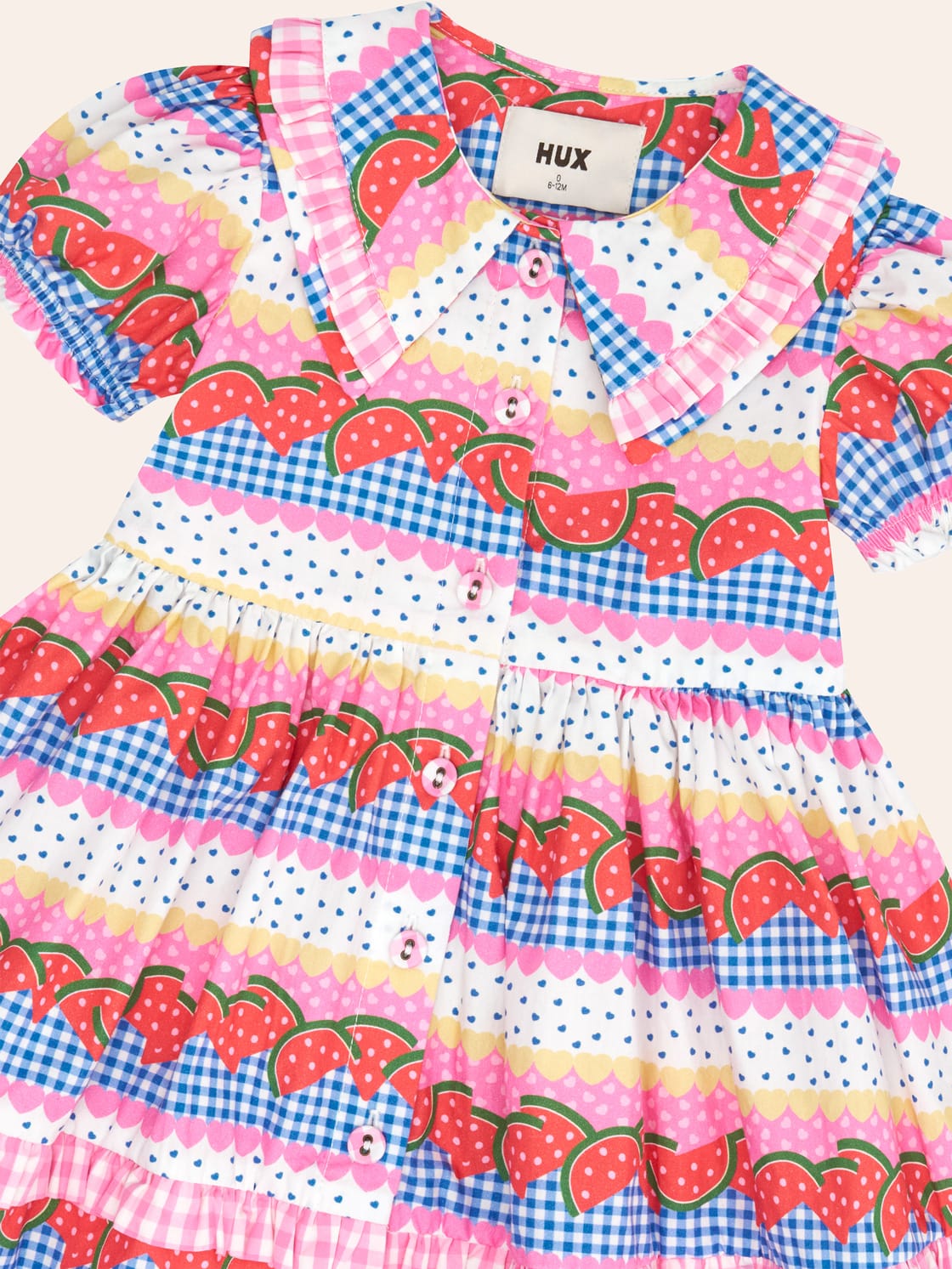 Watermelon Sugar Collar Dress DRESS Huxbaby Shopify
