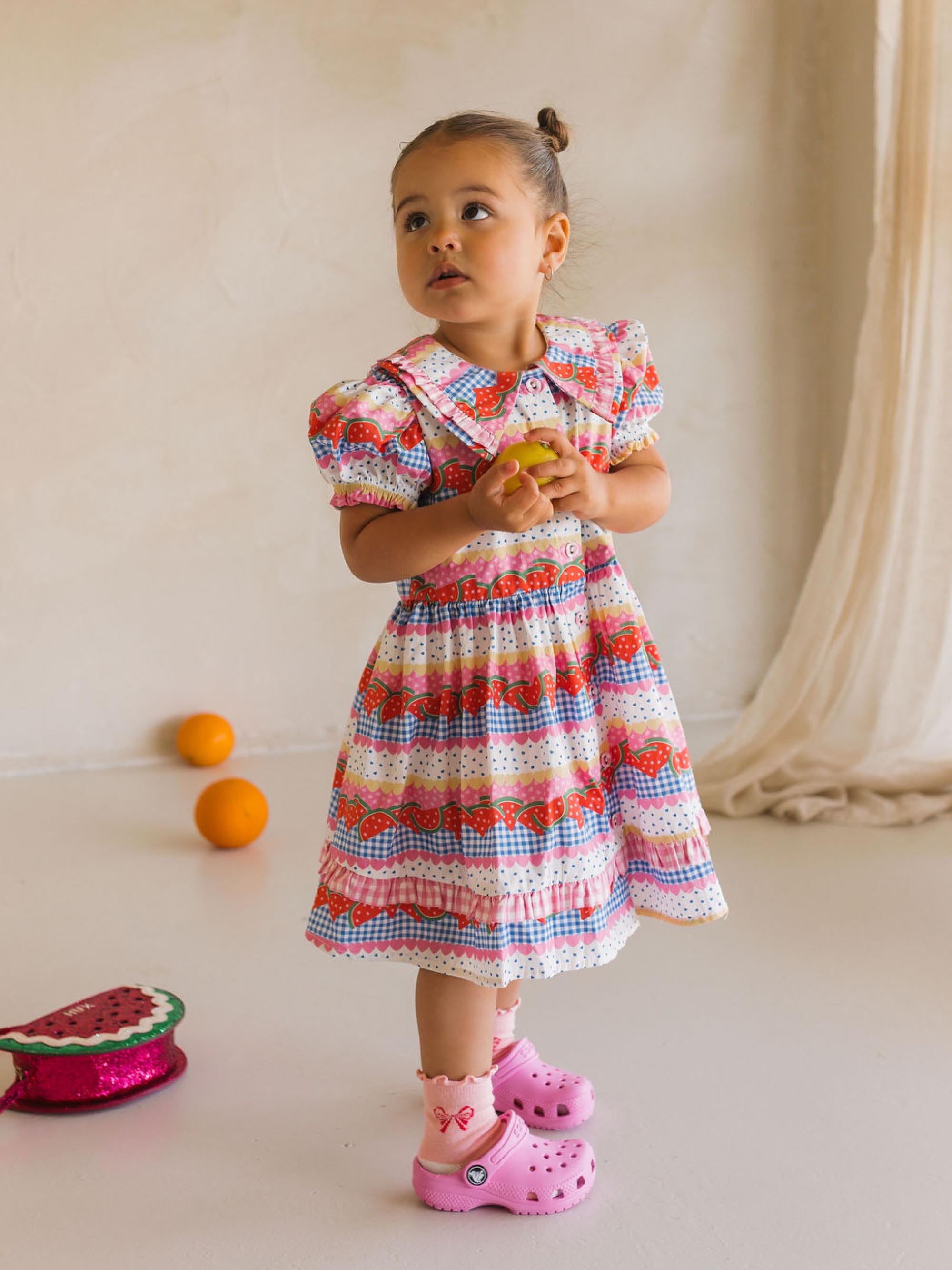 Watermelon Sugar Collar Dress DRESS Huxbaby Shopify