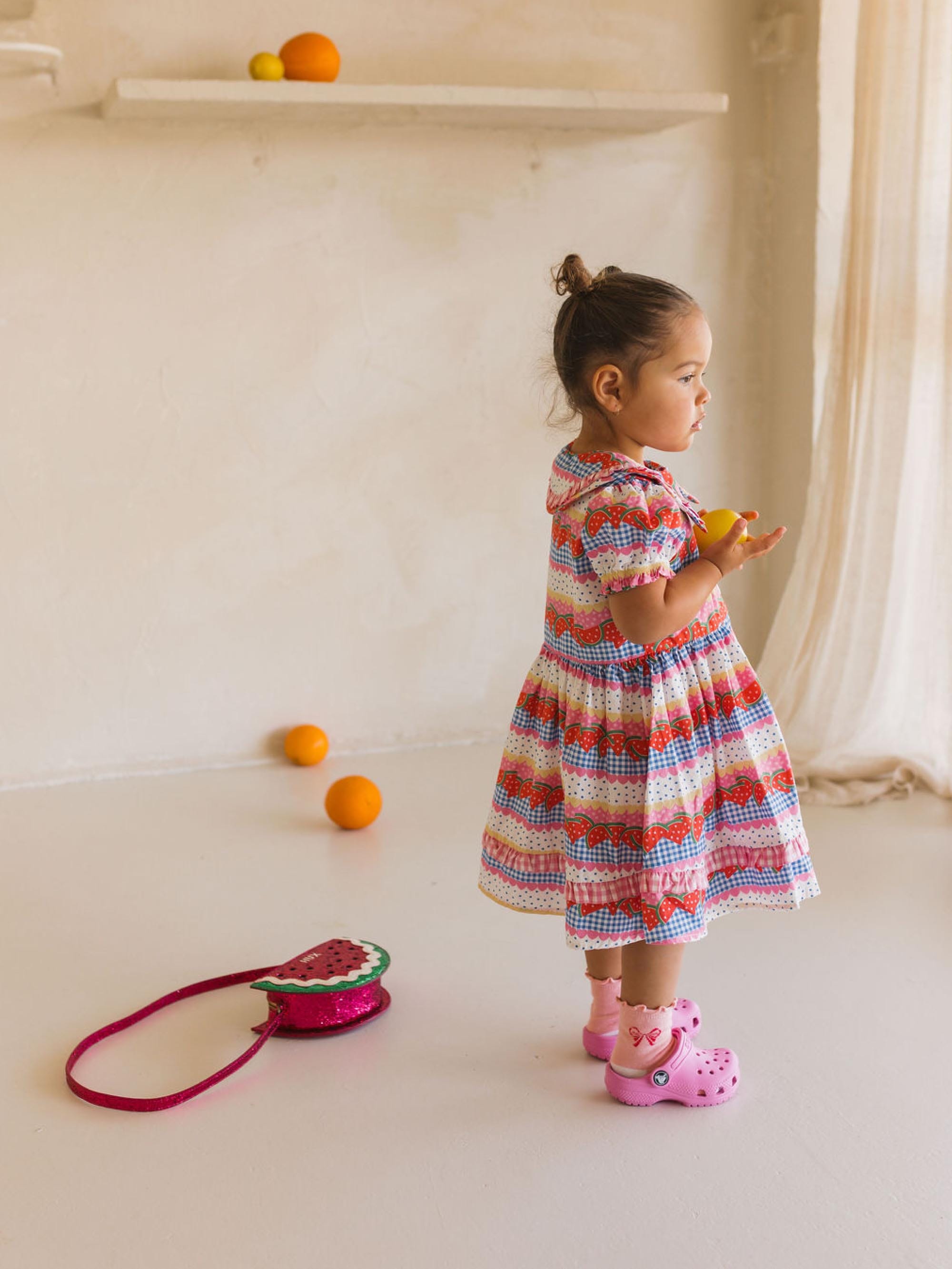 Watermelon Sugar Collar Dress DRESS Huxbaby Shopify