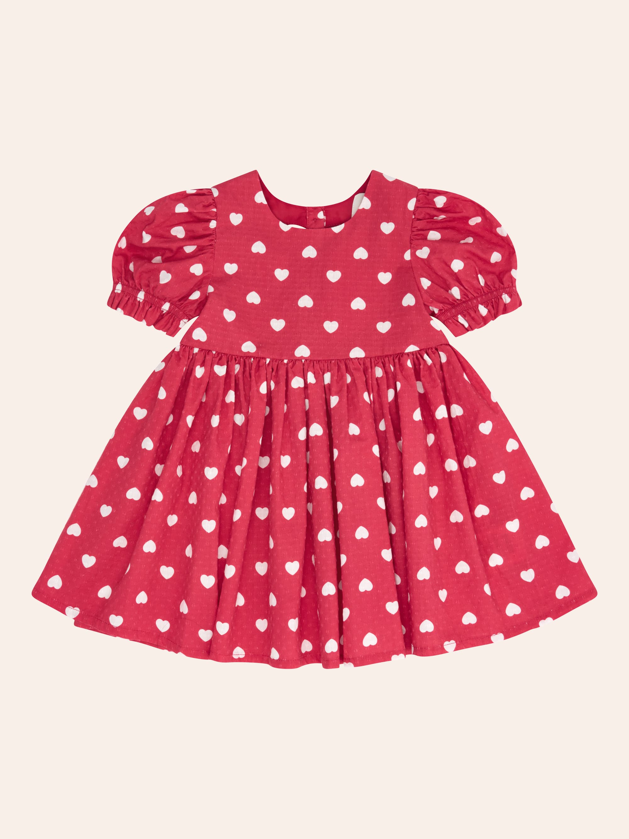I Heart You Puff Sleeve Dress DRESS Huxbaby Shopify