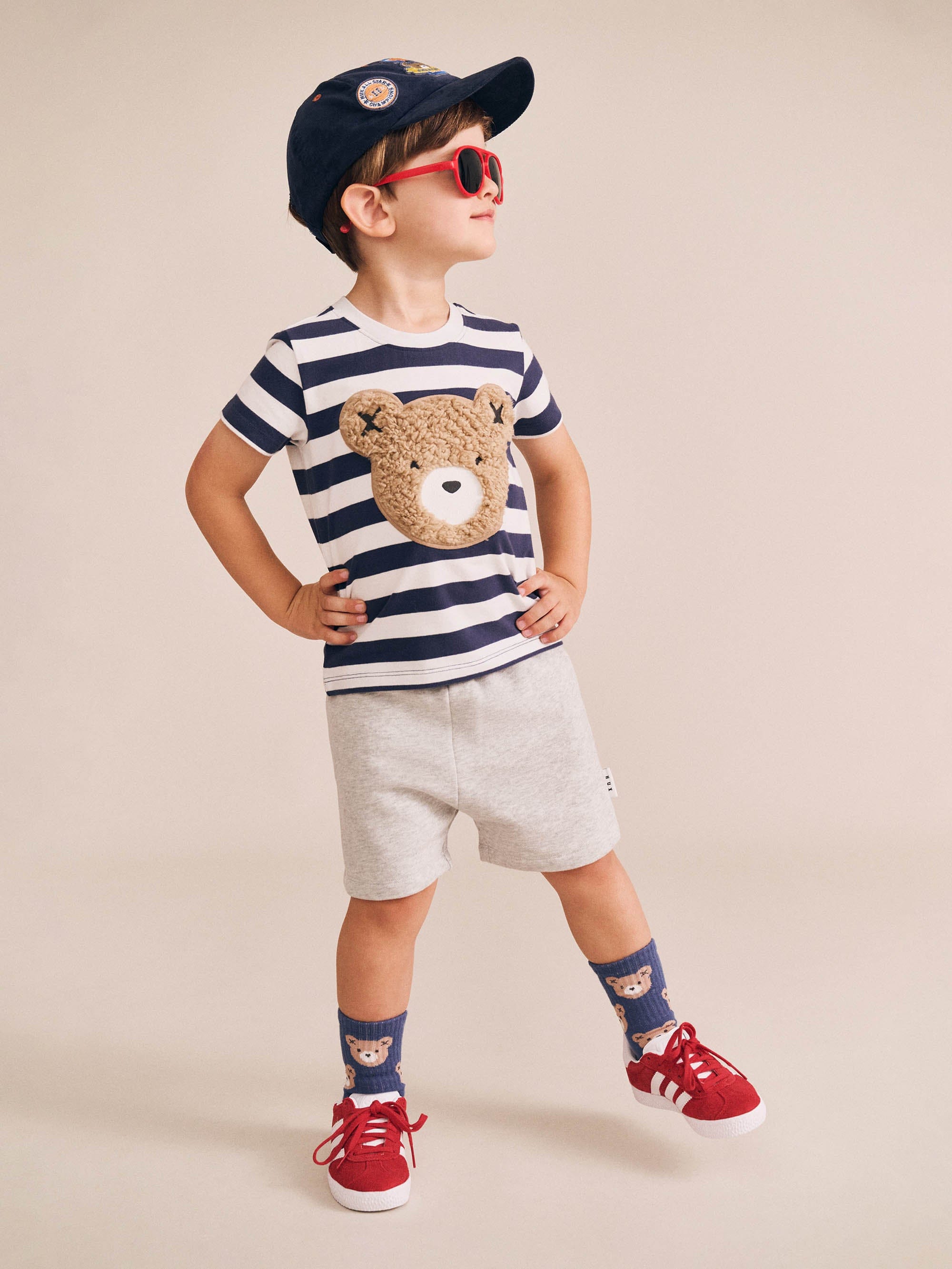 Furry Huxbear Stripe Tee T-SHIRT Huxbaby