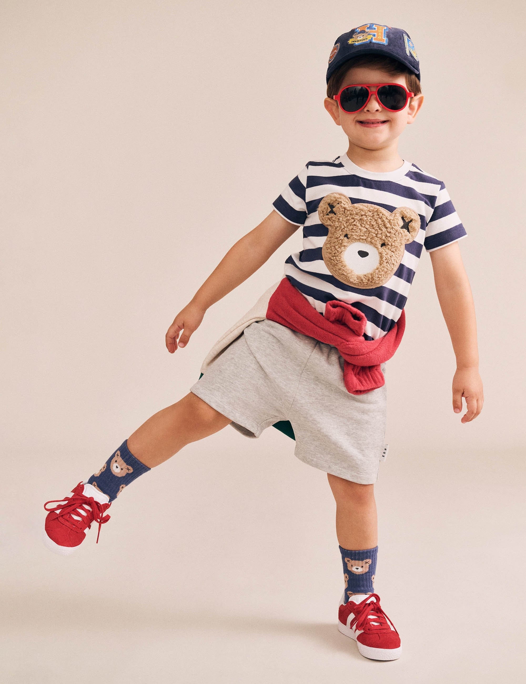 Furry Huxbear Stripe Tee T-SHIRT Huxbaby