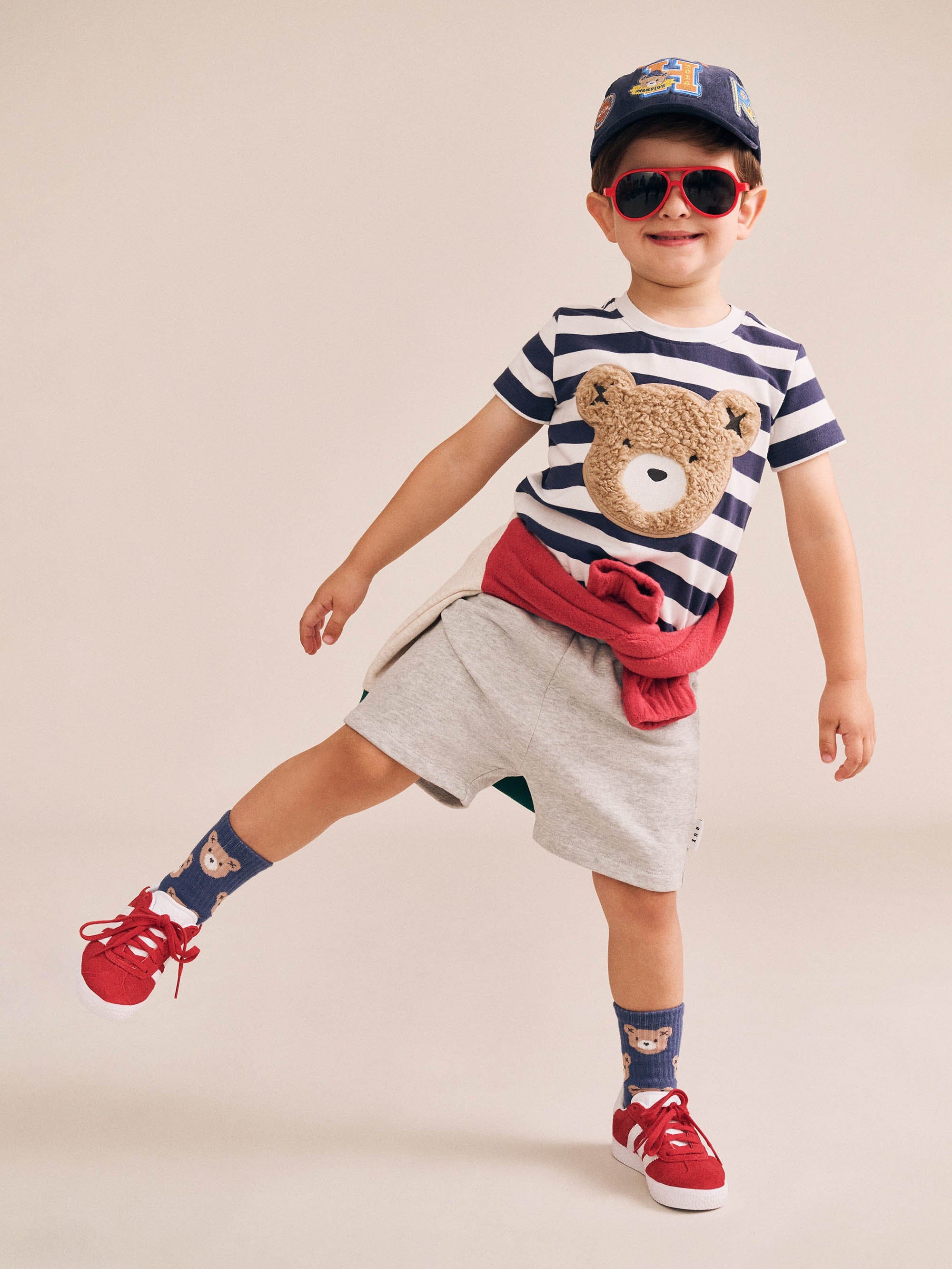 Furry Huxbear Stripe Tee T-SHIRT Huxbaby