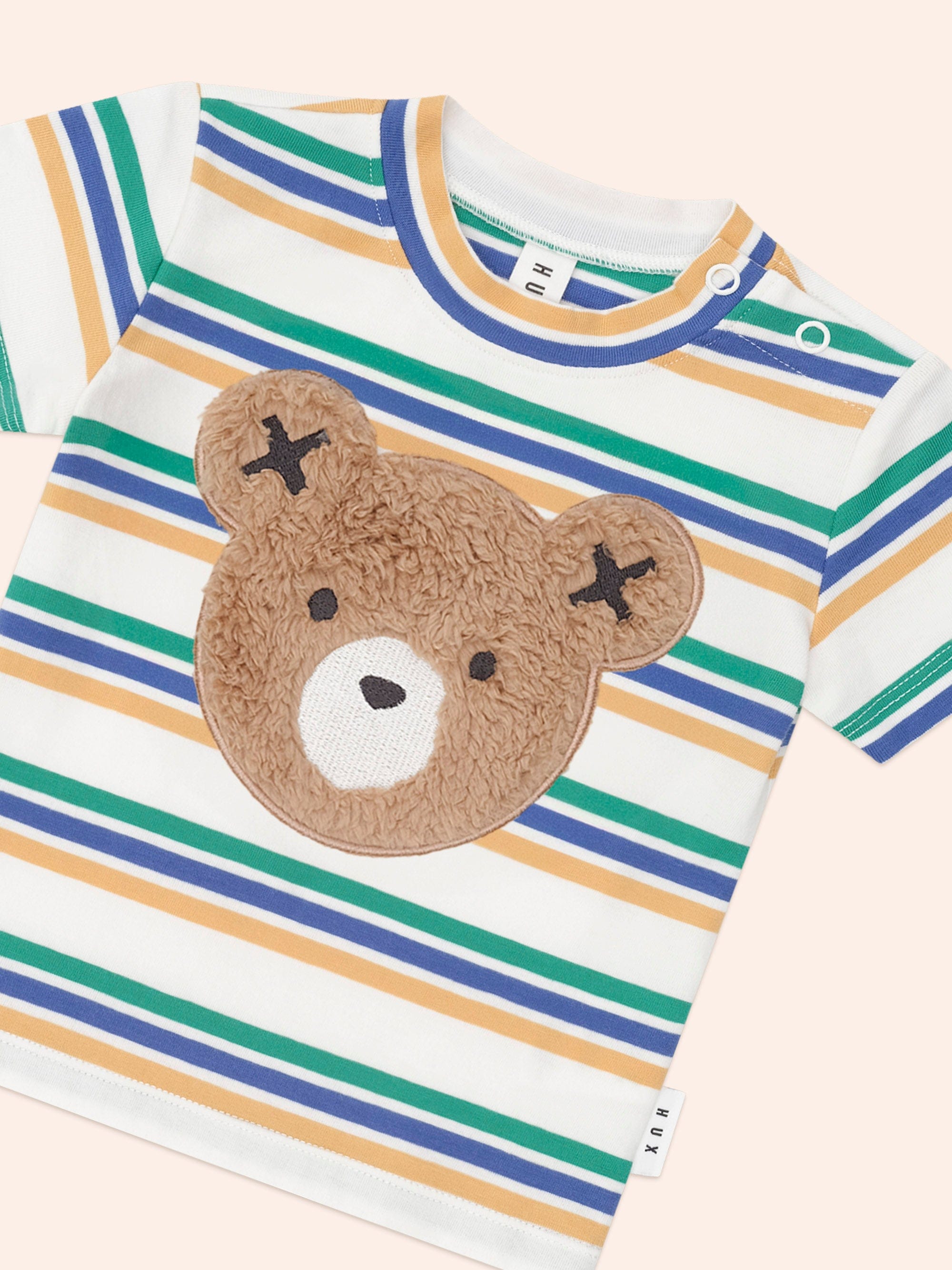 Furry Huxbear College Stripe Tee T-SHIRT Huxbaby