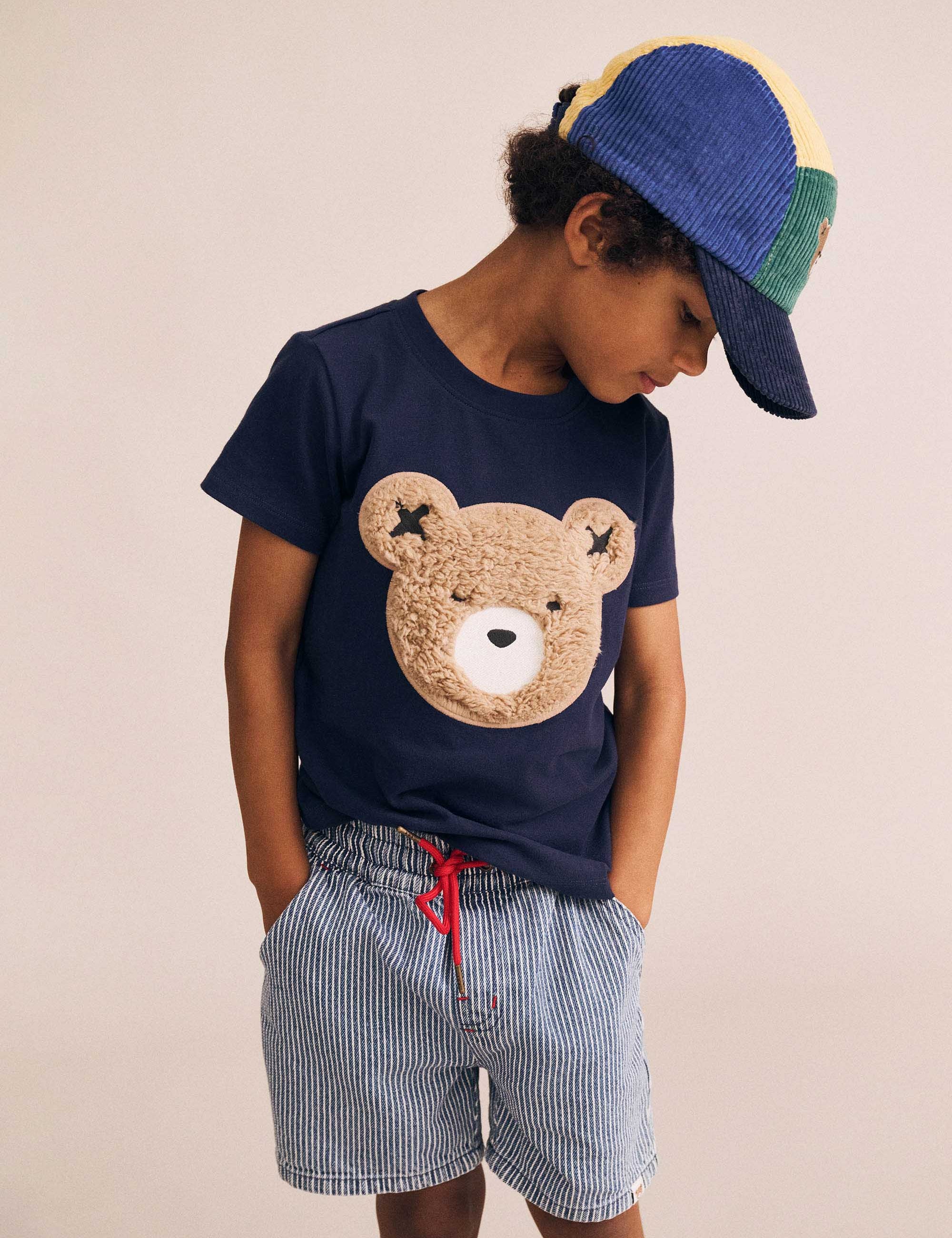 Furry Huxbear Navy Tee T-SHIRT Huxbaby