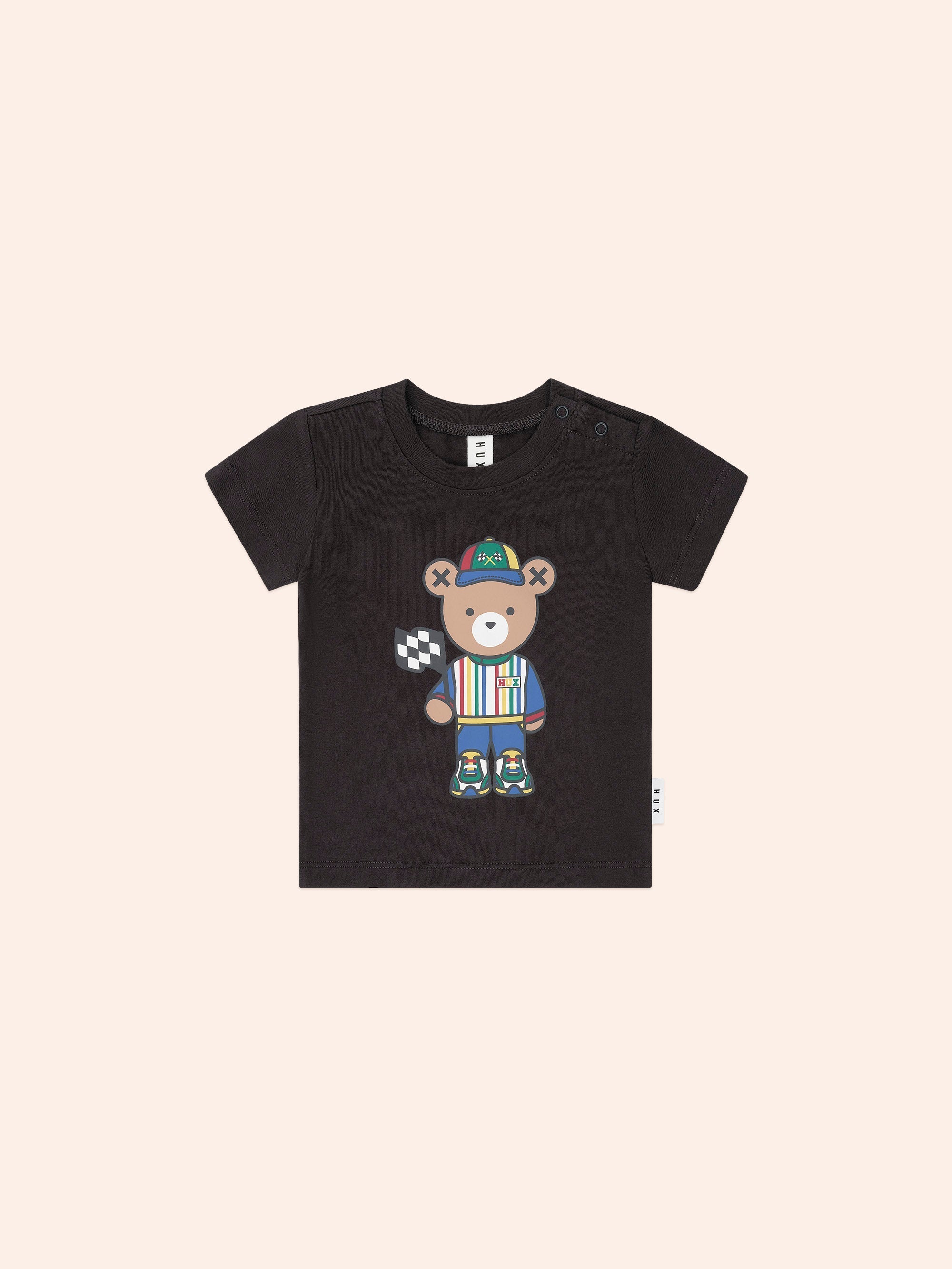 Motosport Hux Black Tee – Huxbaby
