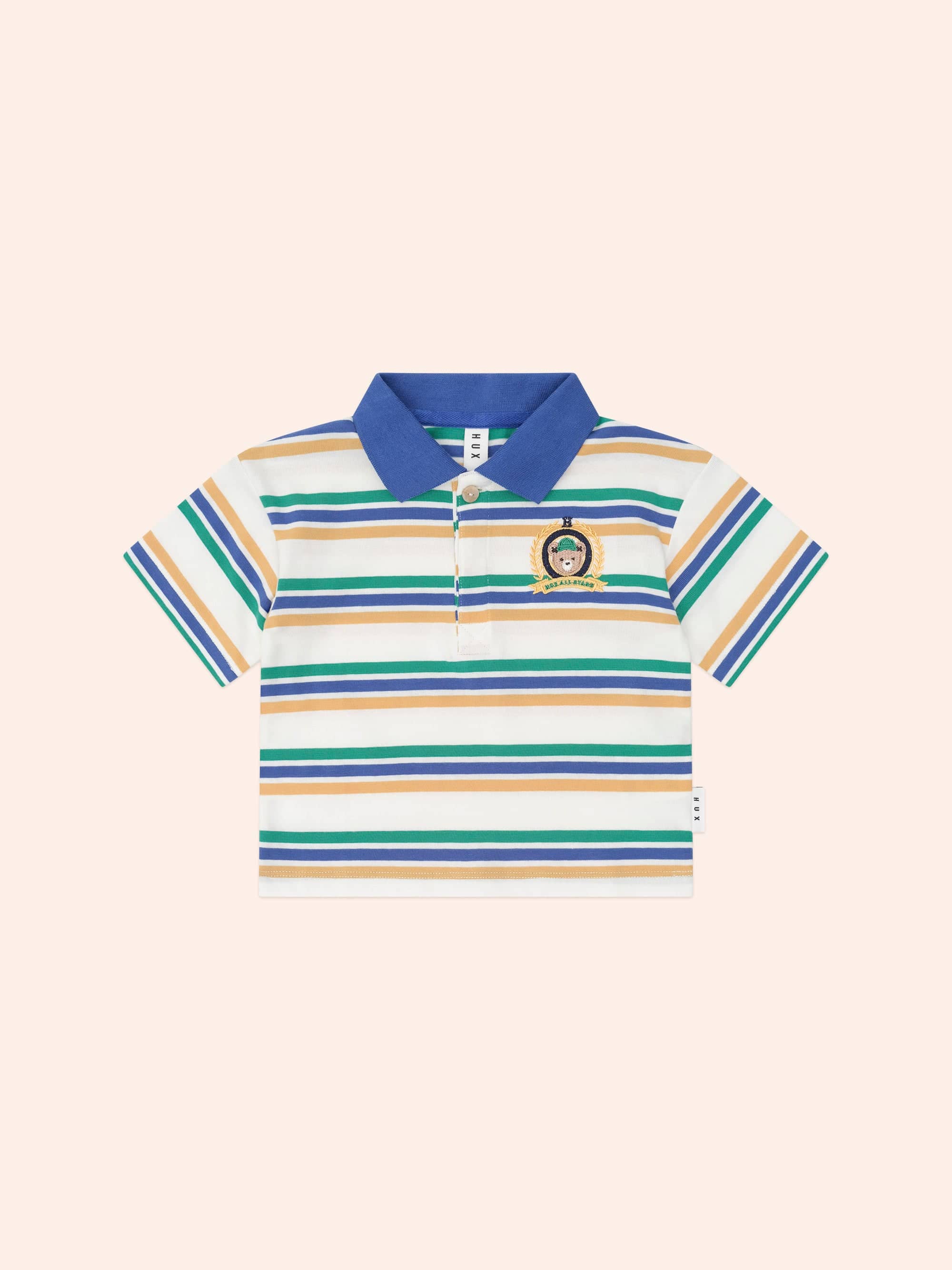 Collegiate Hux Stripe Polo T-SHIRT Huxbaby