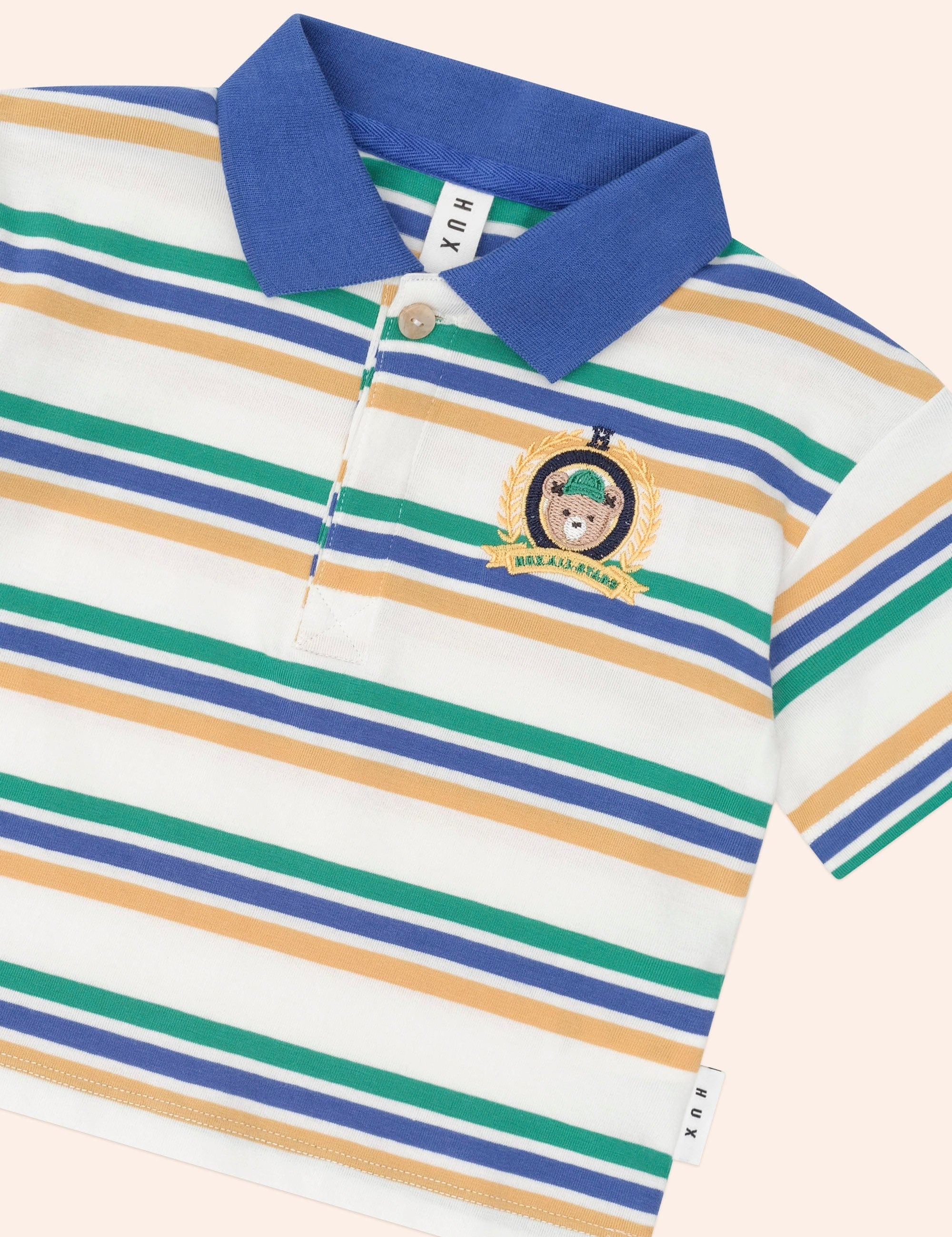 Collegiate Hux Stripe Polo T-SHIRT Huxbaby