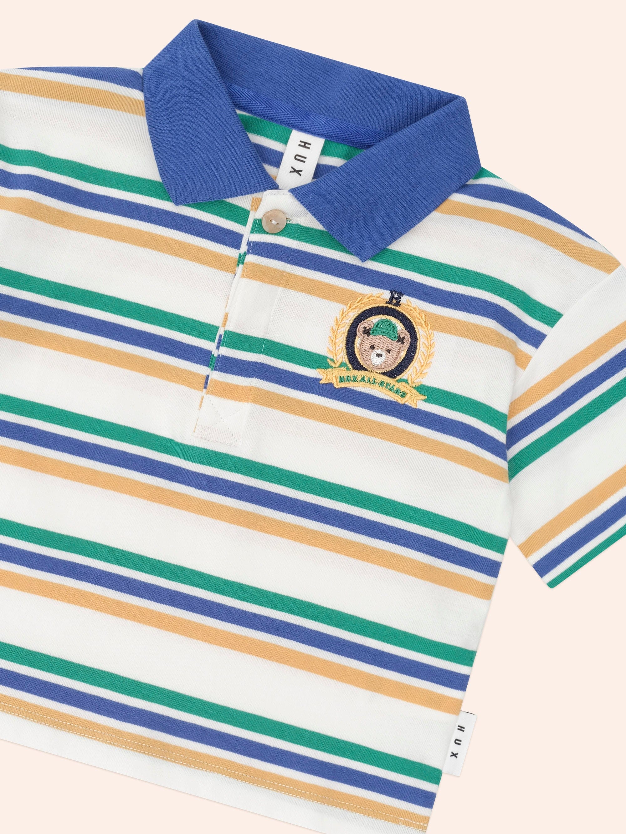 Collegiate Hux Stripe Polo T-SHIRT Huxbaby