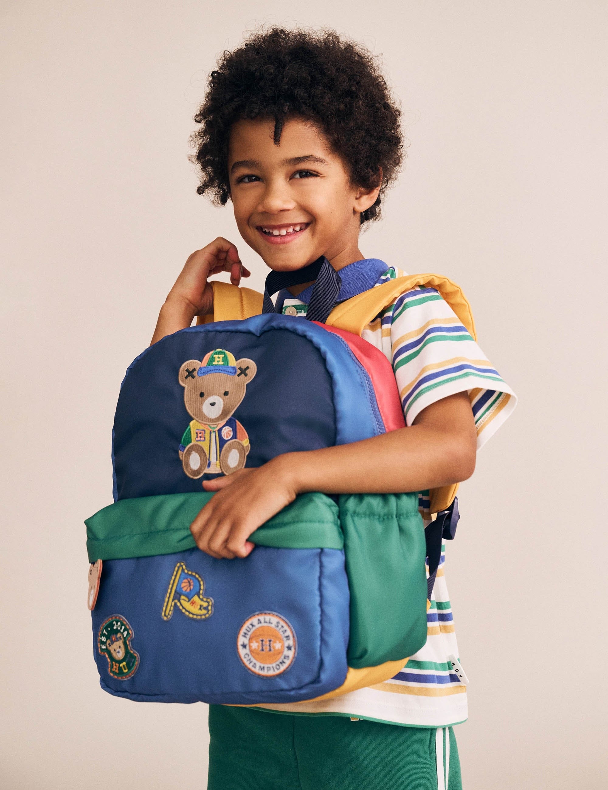 Hux Colour Block Varsity Backpack ACCESSORIES Huxbaby