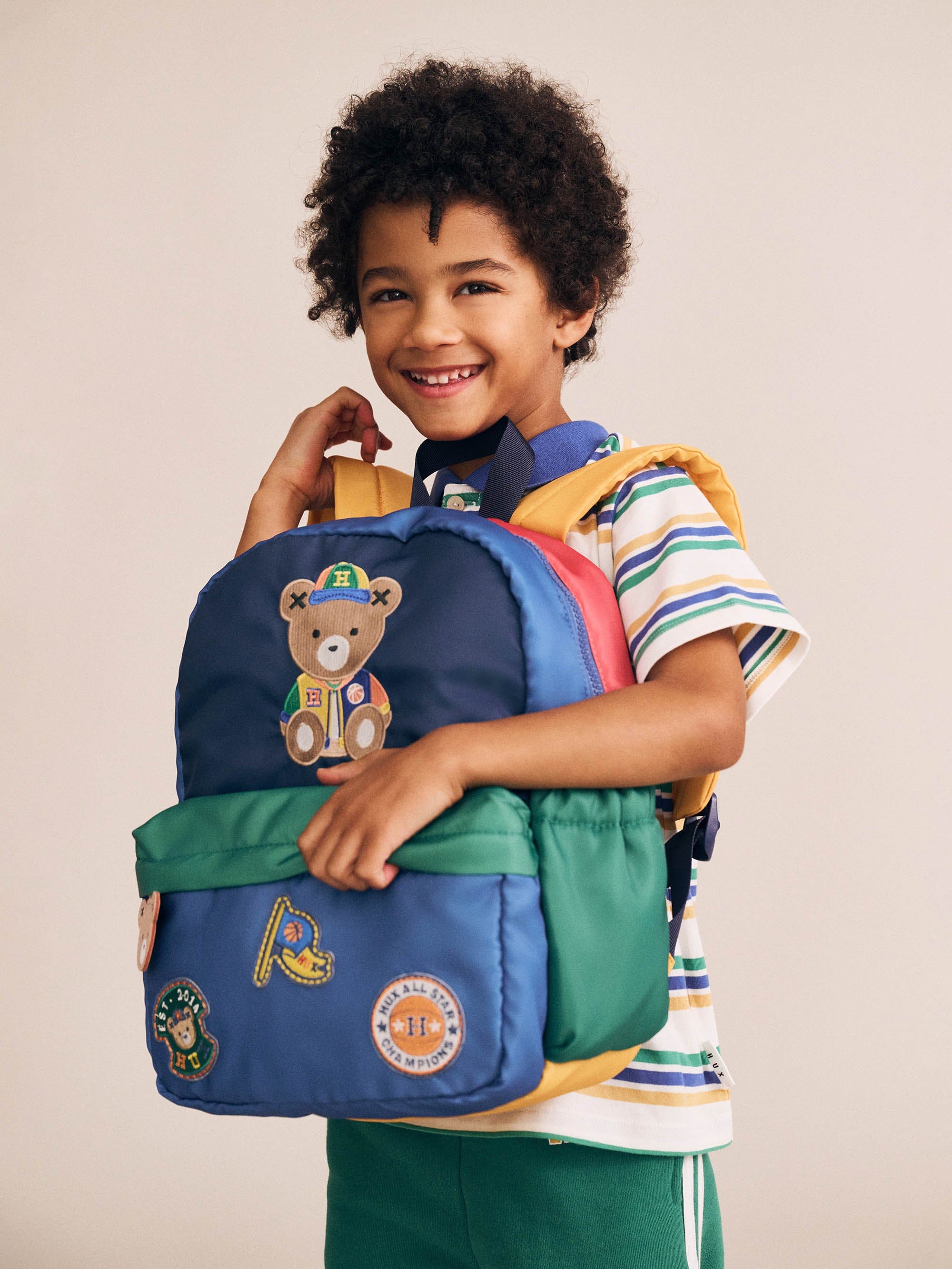 Hux Colour Block Varsity Backpack ACCESSORIES Huxbaby