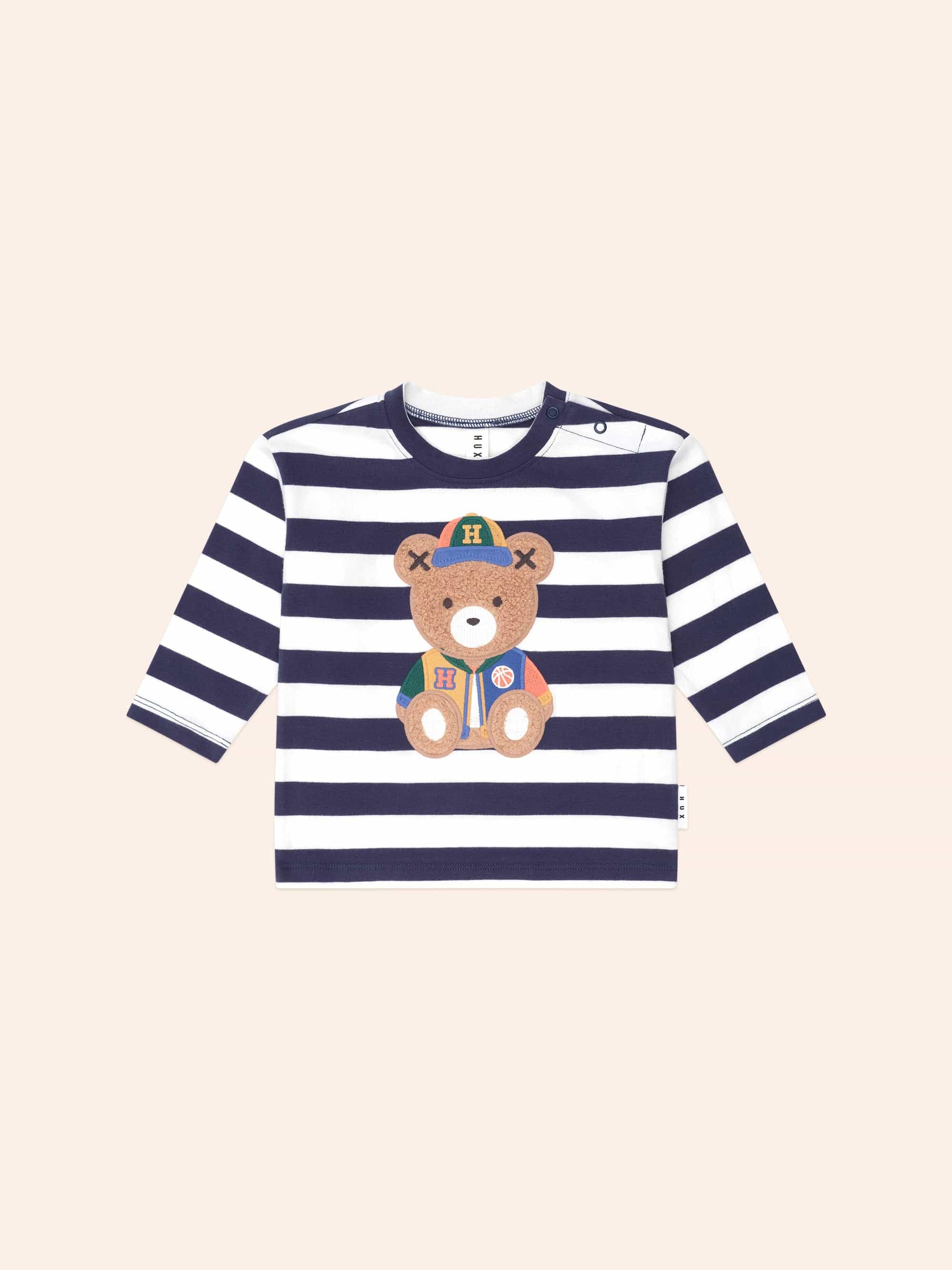 Varsity Hux Stripe Top TOP LS Huxbaby