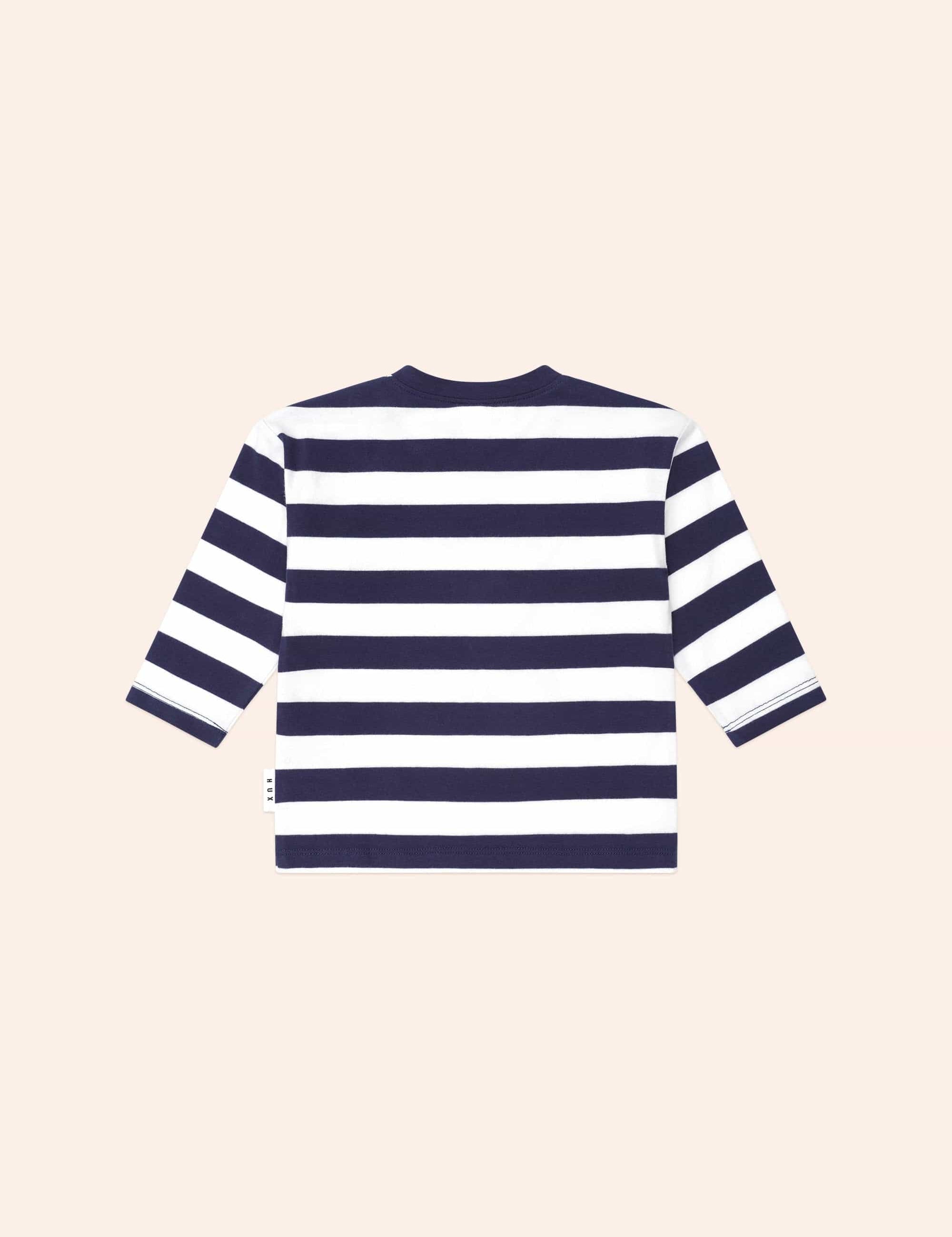 Varsity Hux Stripe Top TOP LS Huxbaby