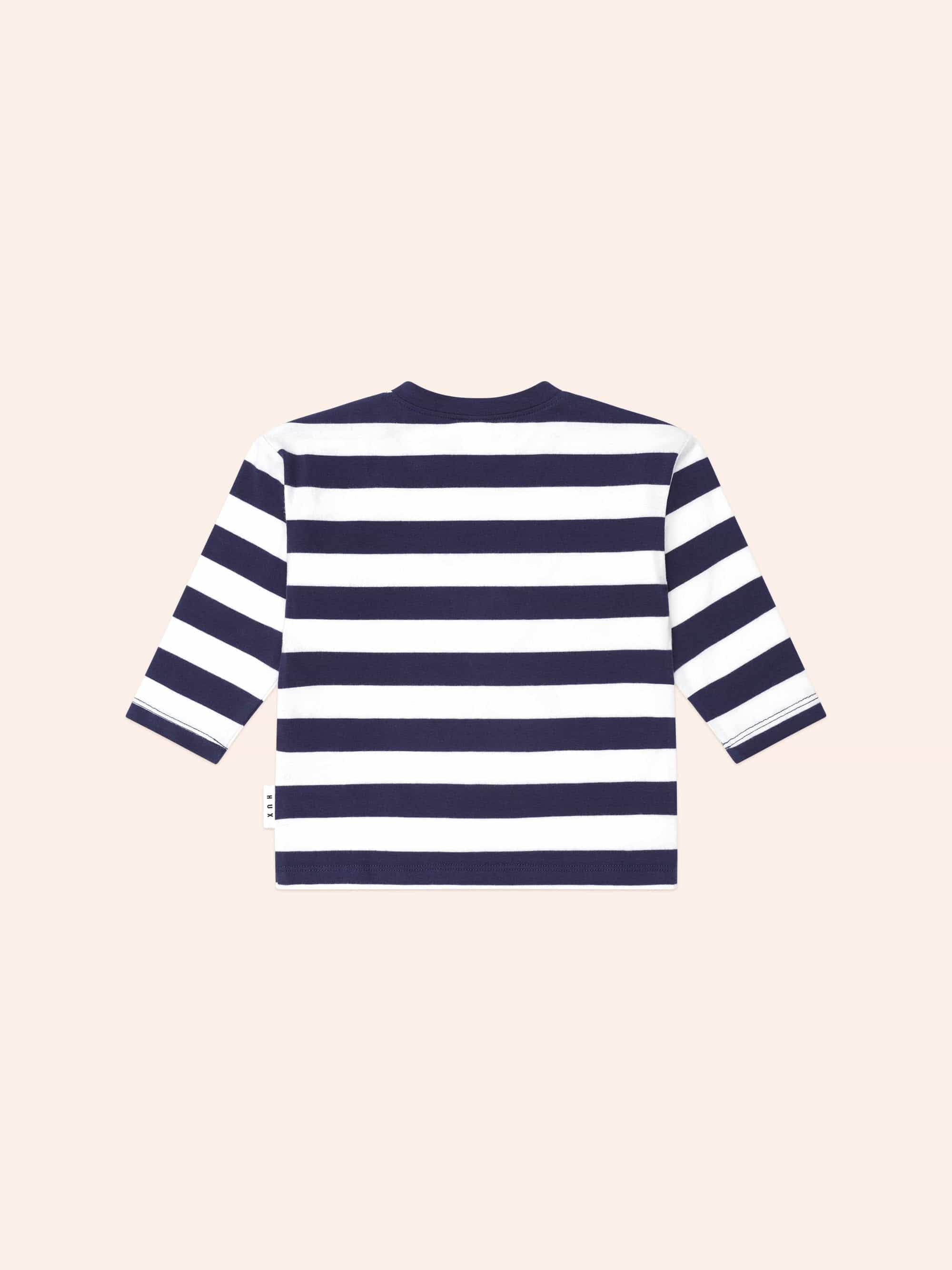 Varsity Hux Stripe Top TOP LS Huxbaby