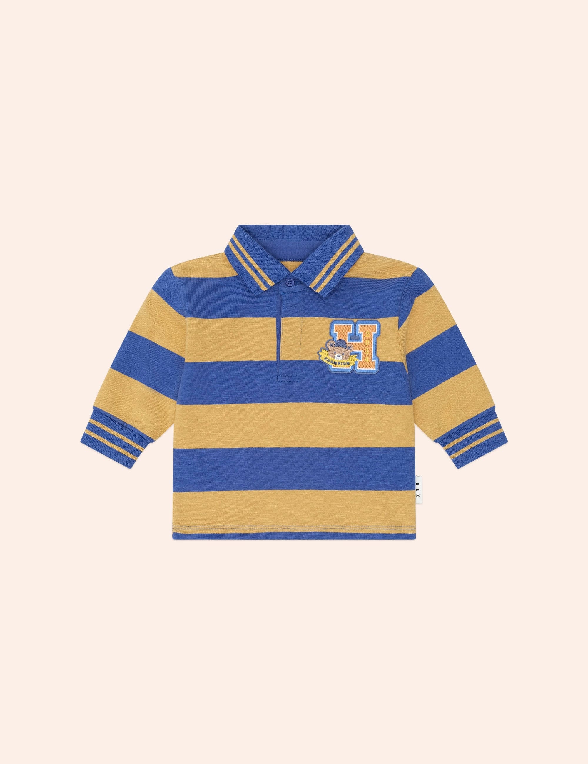 Collegiate Hux Stripe Rugby TOP LS Huxbaby