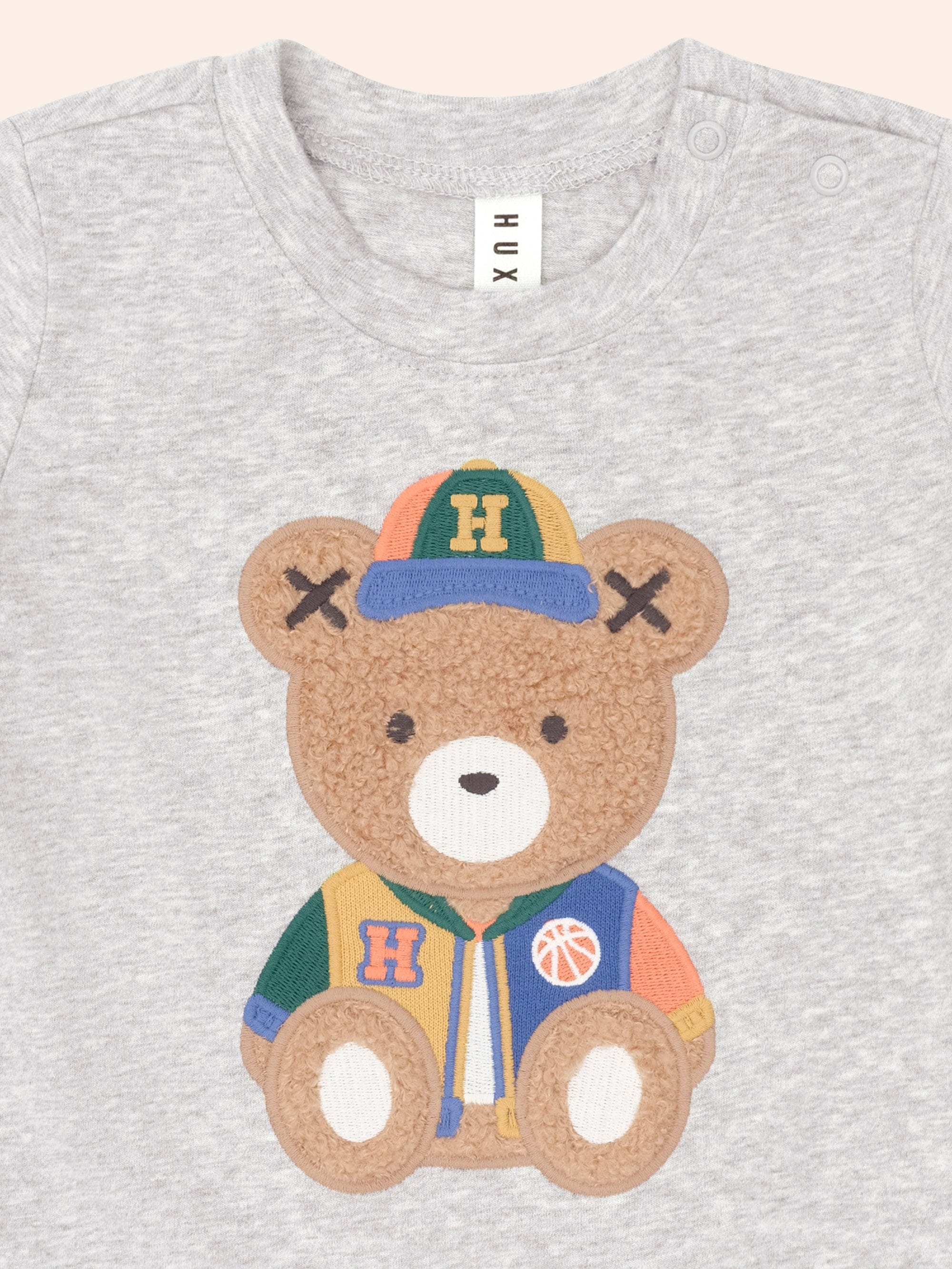 Varsity Hux Grey Tee T-SHIRT Huxbaby