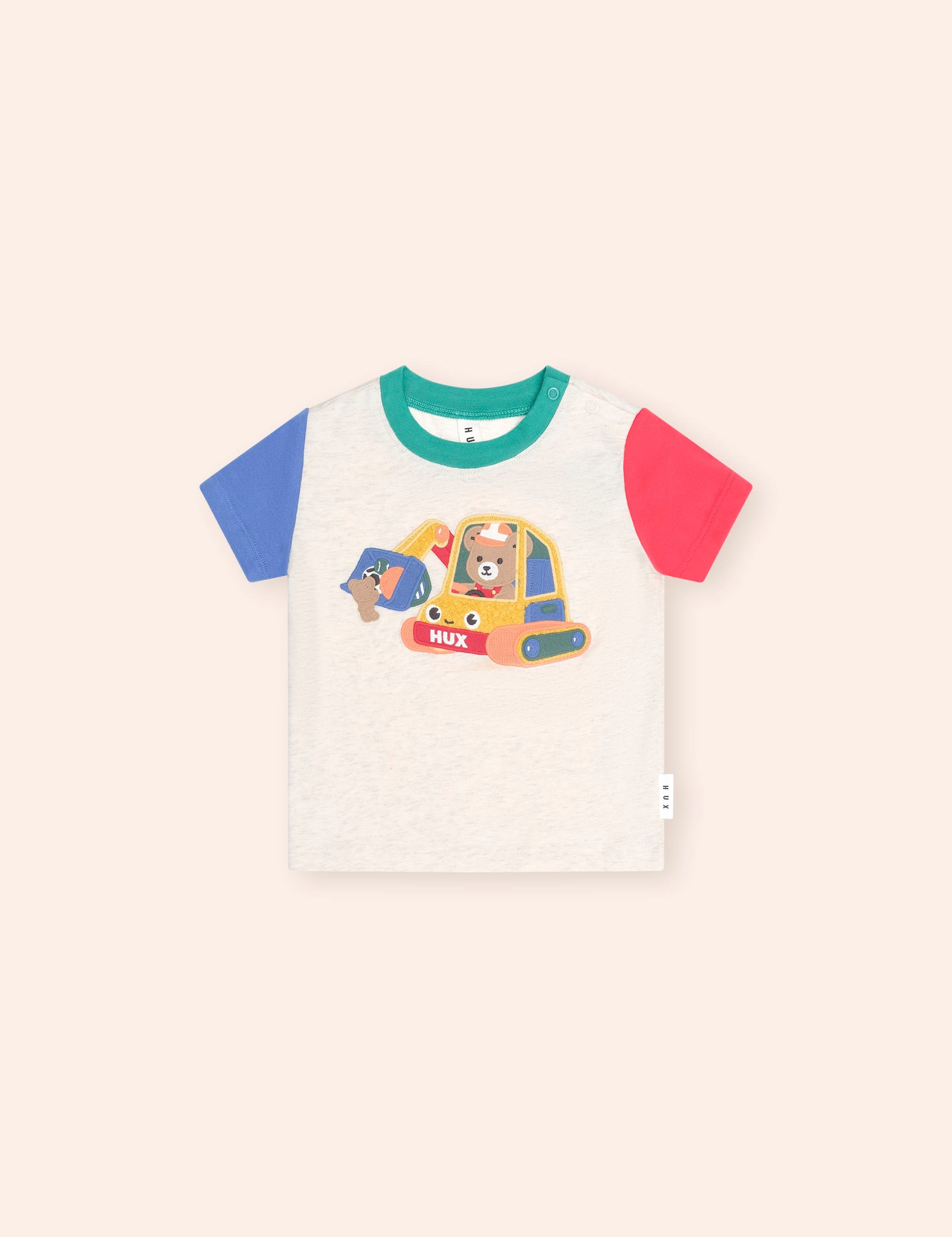 Excavator Hux Spliced Tee T-SHIRT Huxbaby Shopify