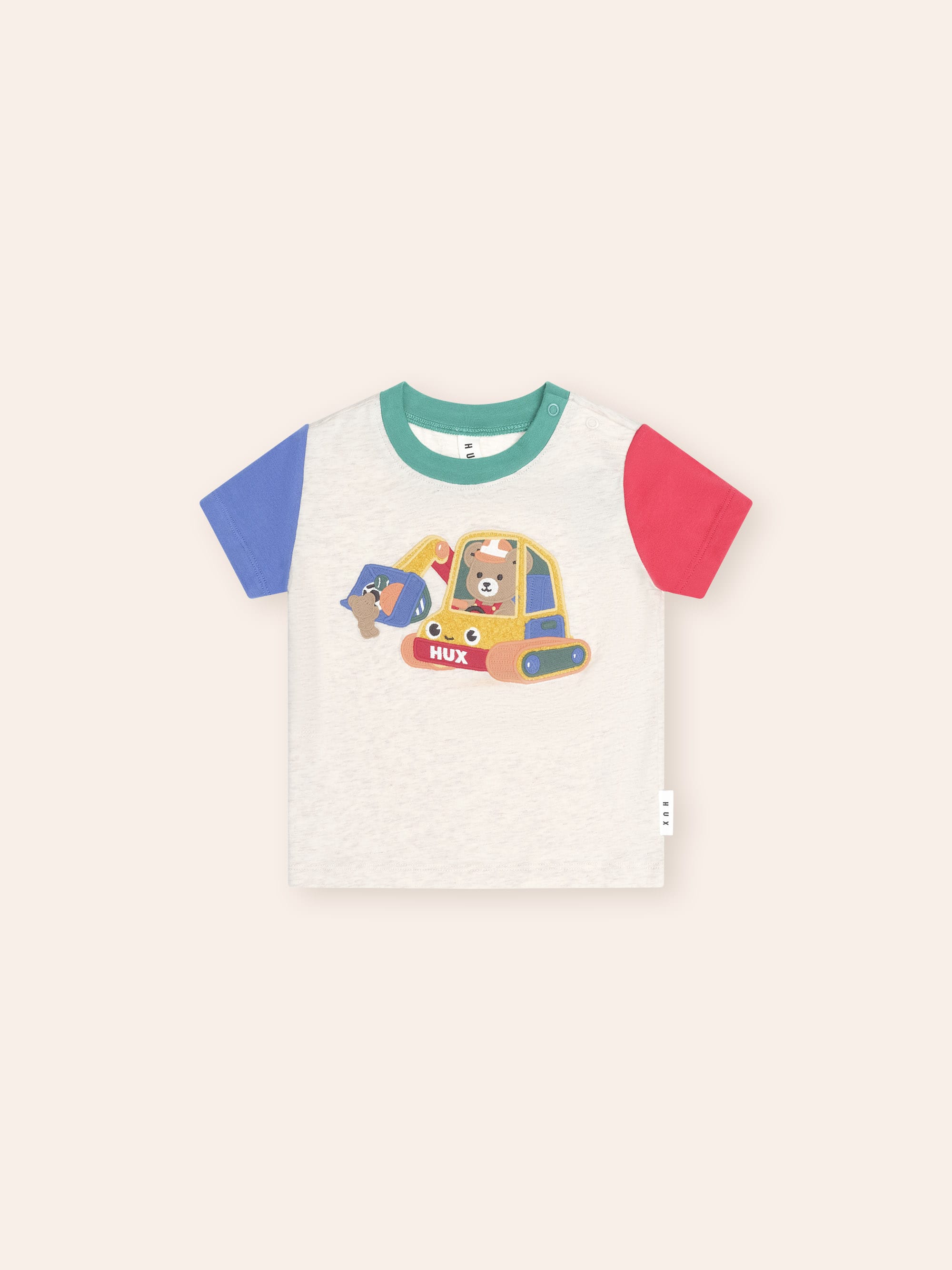 Excavator Hux Spliced Tee T-SHIRT Huxbaby Shopify
