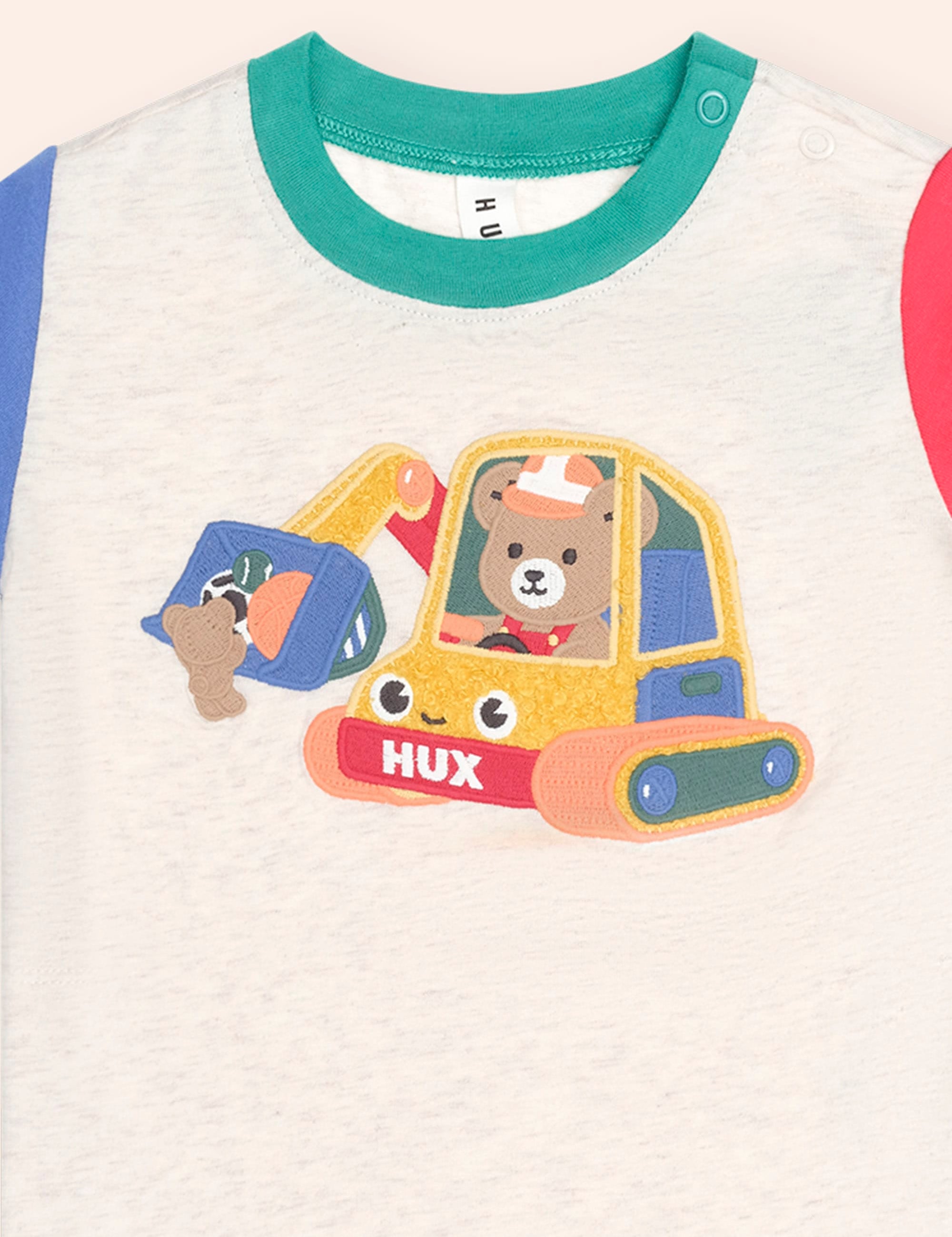 Excavator Hux Spliced Tee T-SHIRT Huxbaby Shopify
