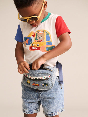 Excavator Hux Spliced Tee T-SHIRT Huxbaby Shopify