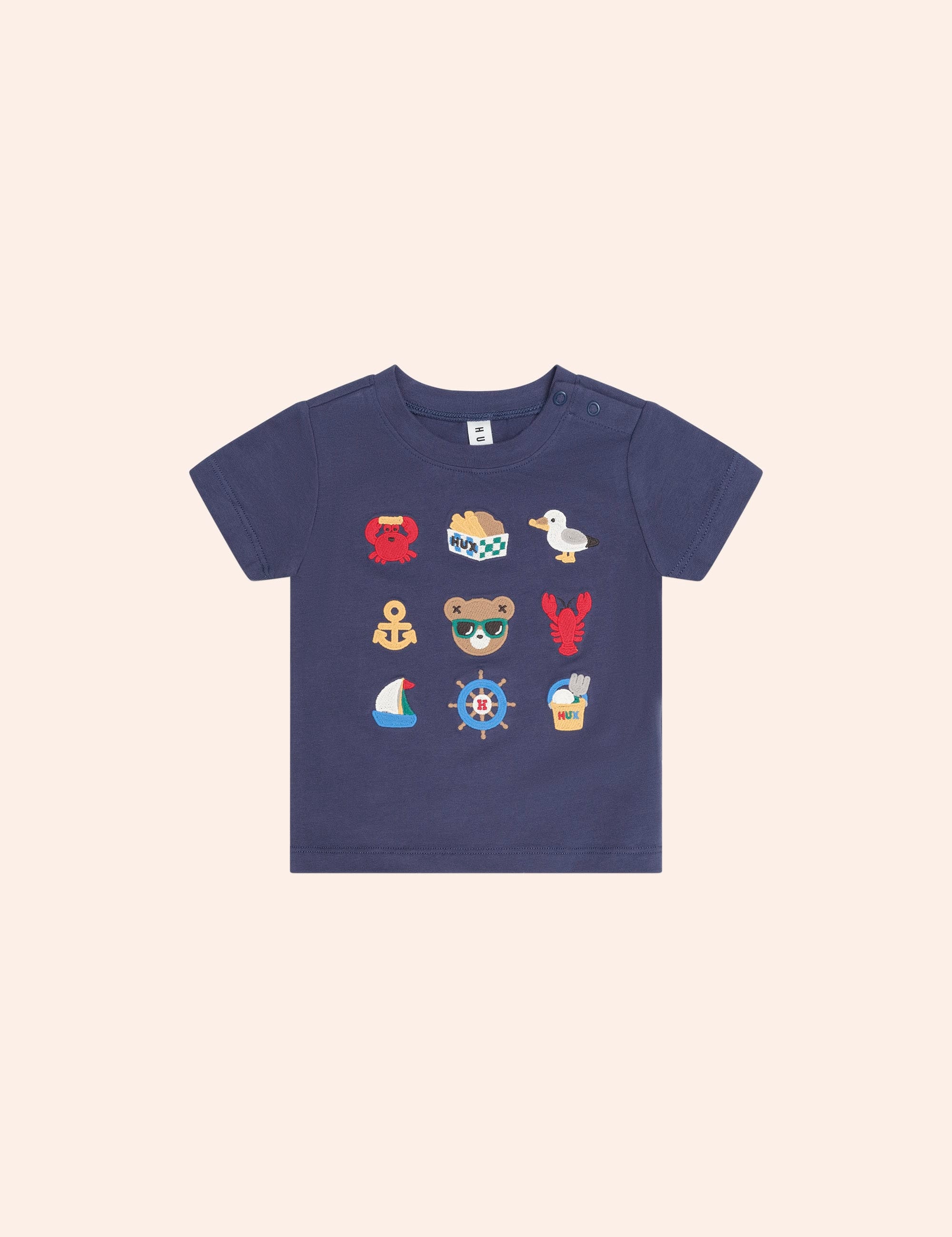9 Nautical Emb Tee T-SHIRT Huxbaby Shopify