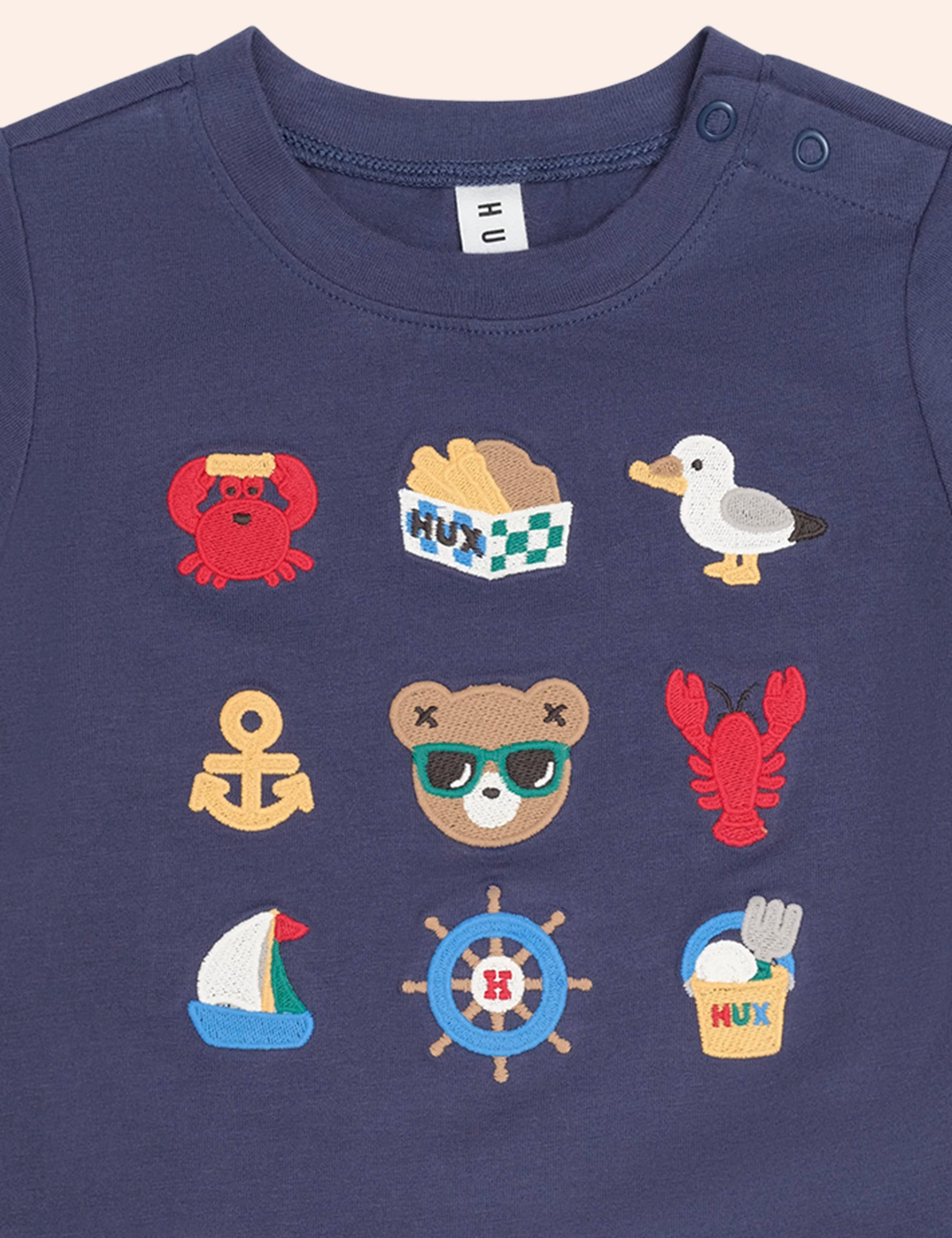 9 Nautical Emb Tee T-SHIRT Huxbaby Shopify