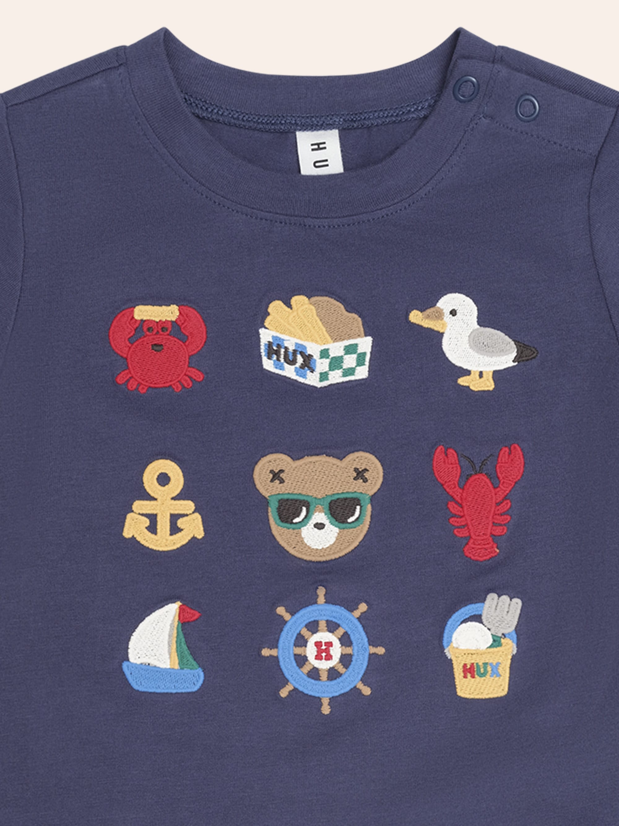 9 Nautical Emb Tee T-SHIRT Huxbaby Shopify