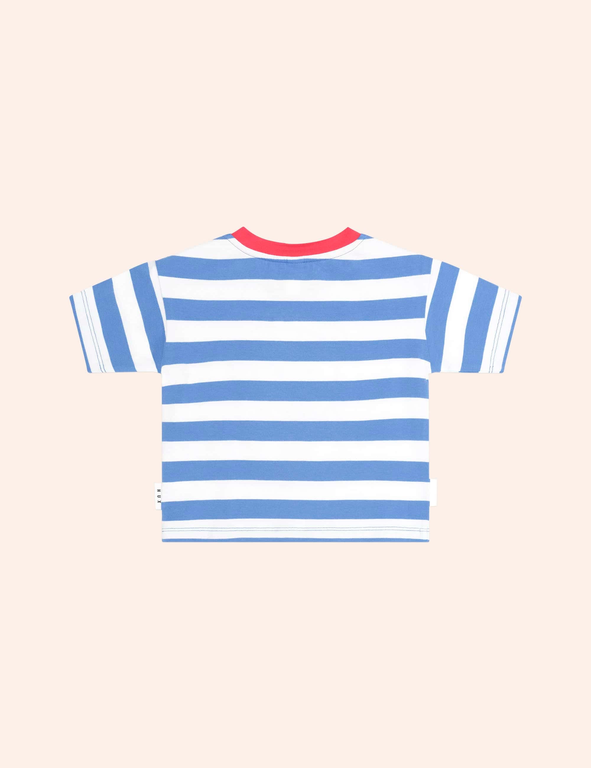 Nautical Stripe Sitting Hux Tee T-SHIRT Huxbaby Shopify