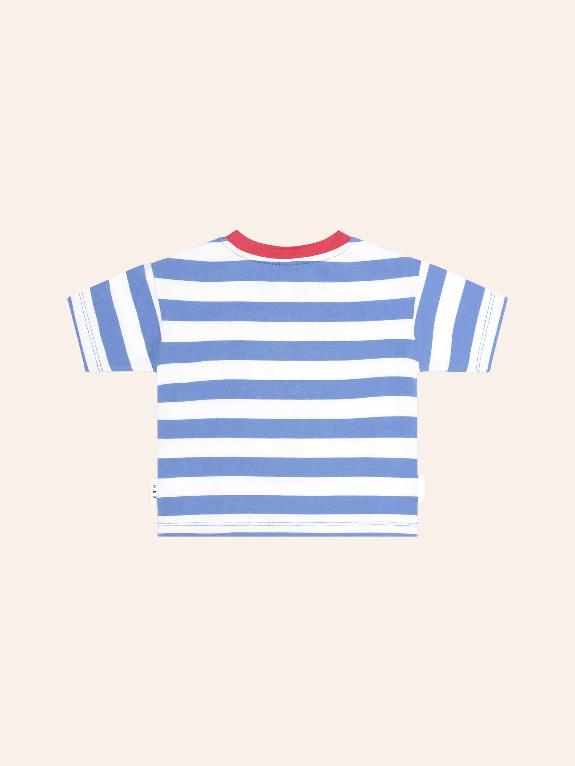 Nautical Stripe Sitting Hux Tee T-SHIRT Huxbaby Shopify