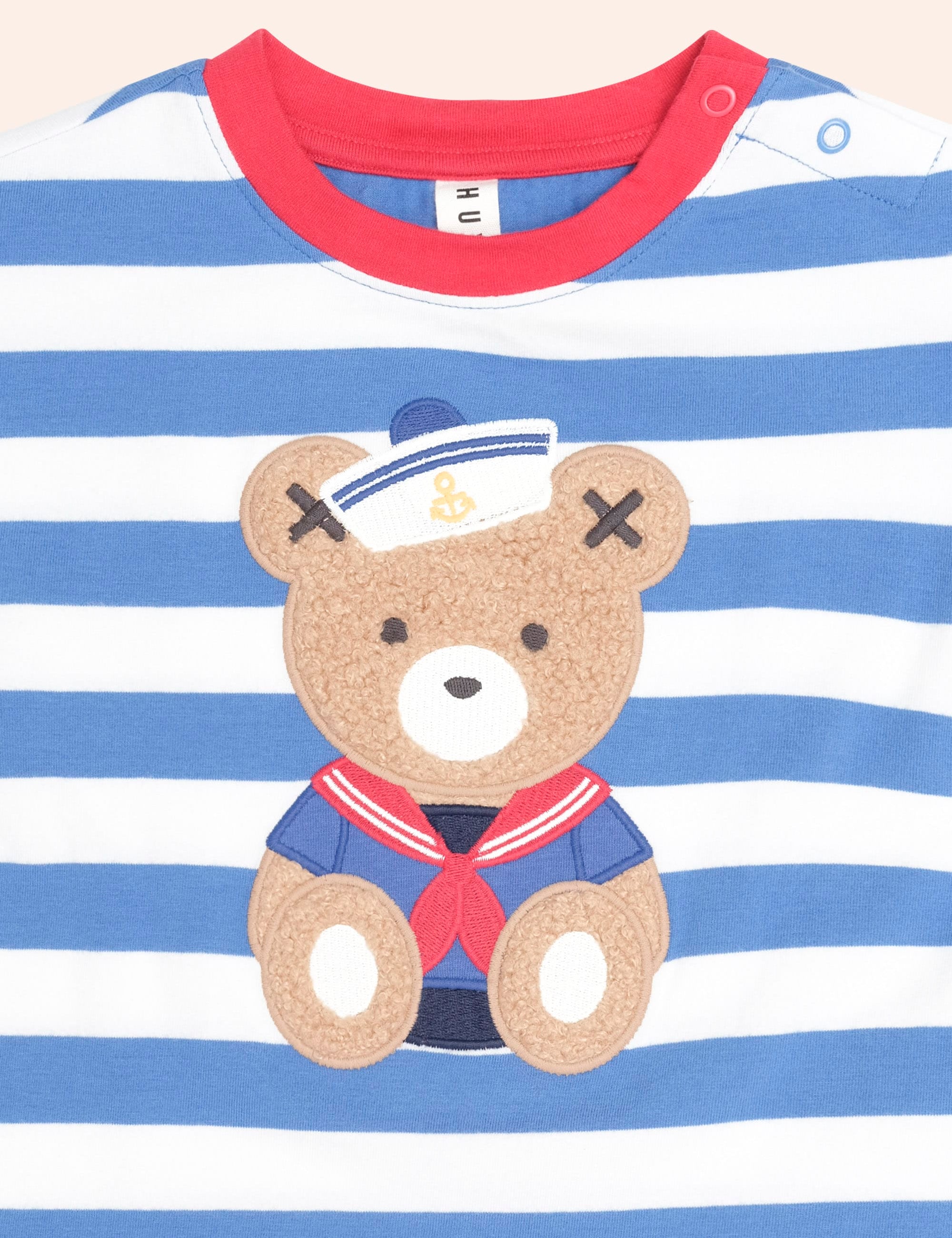 Nautical Stripe Sitting Hux Tee T-SHIRT Huxbaby Shopify