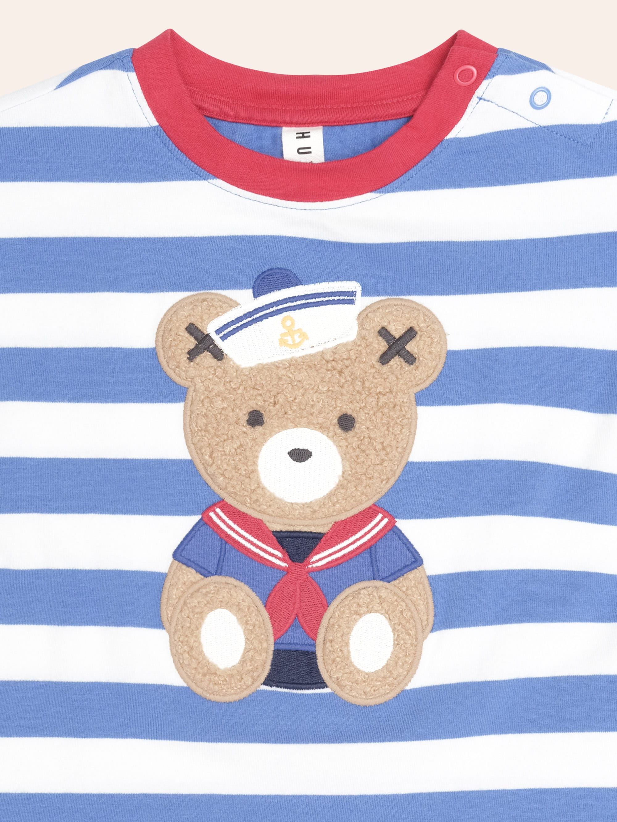 Nautical Stripe Sitting Hux Tee T-SHIRT Huxbaby Shopify